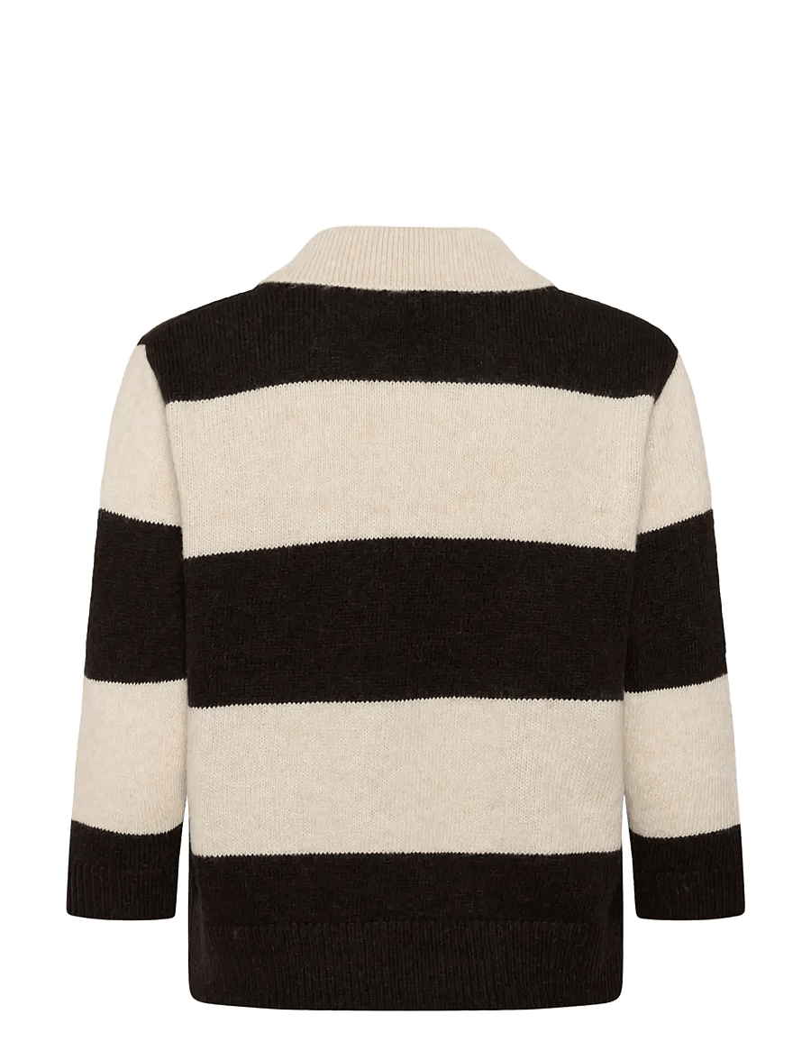 Part Two - CharlottPW Pullover - jumpers - whitecap gray/molÉ stripe - 1