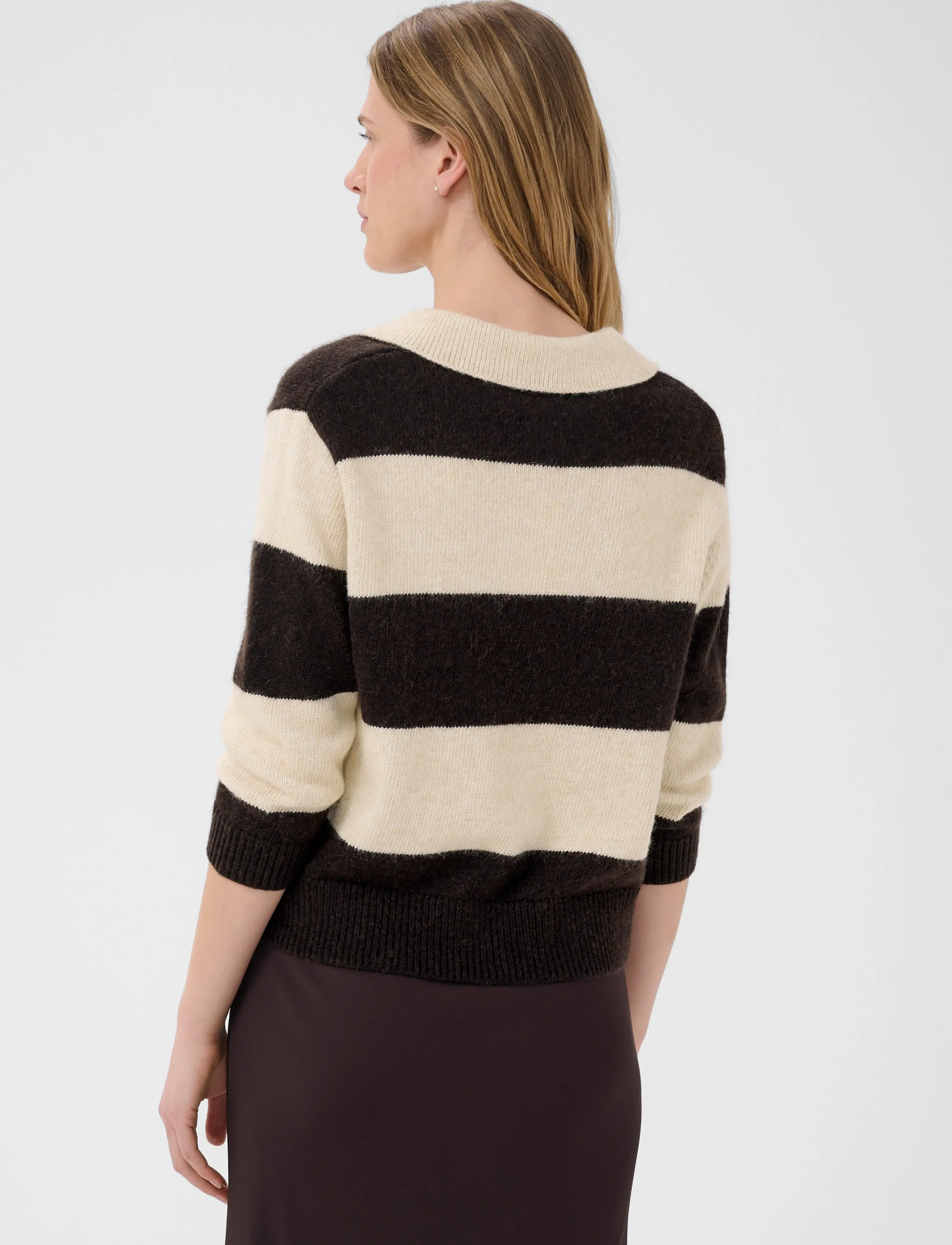 Part Two - CharlottPW Pullover - jumpers - whitecap gray/molÉ stripe - 3