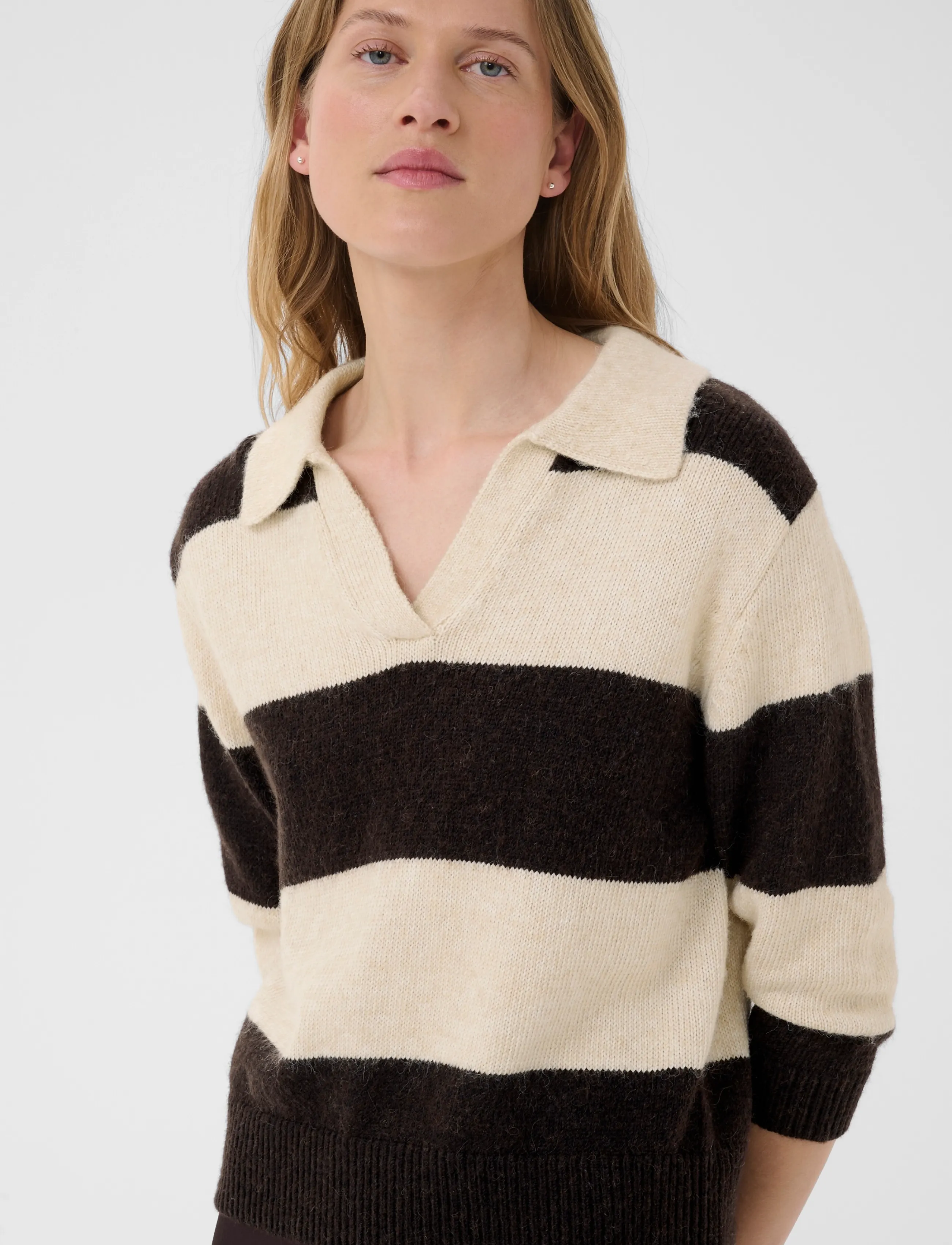 Part Two - CharlottPW Pullover - jumpers - whitecap gray/molÉ stripe - 4