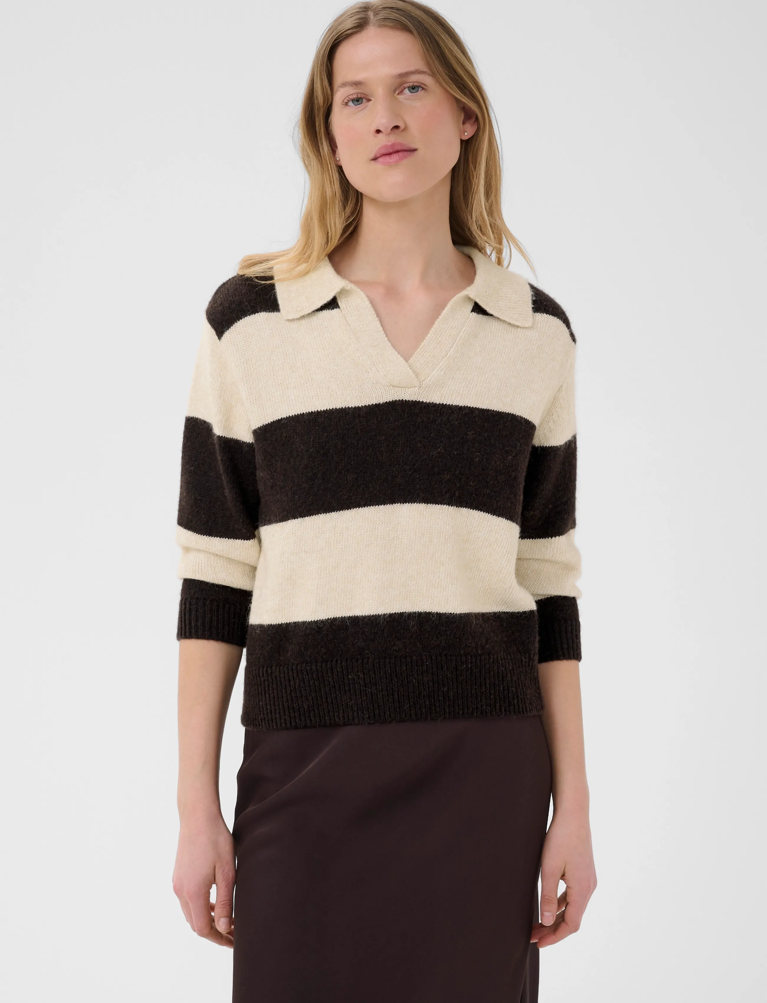 Part Two - CharlottPW Pullover - jumpers - whitecap gray/molÉ stripe - 5