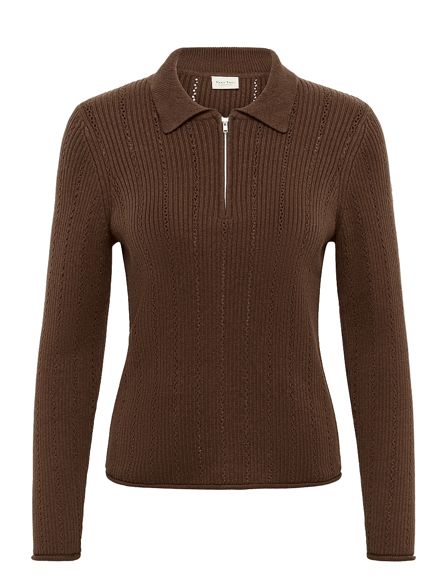 Part Two - CharleyPW Pullover - cashmere - downtown brown - 1