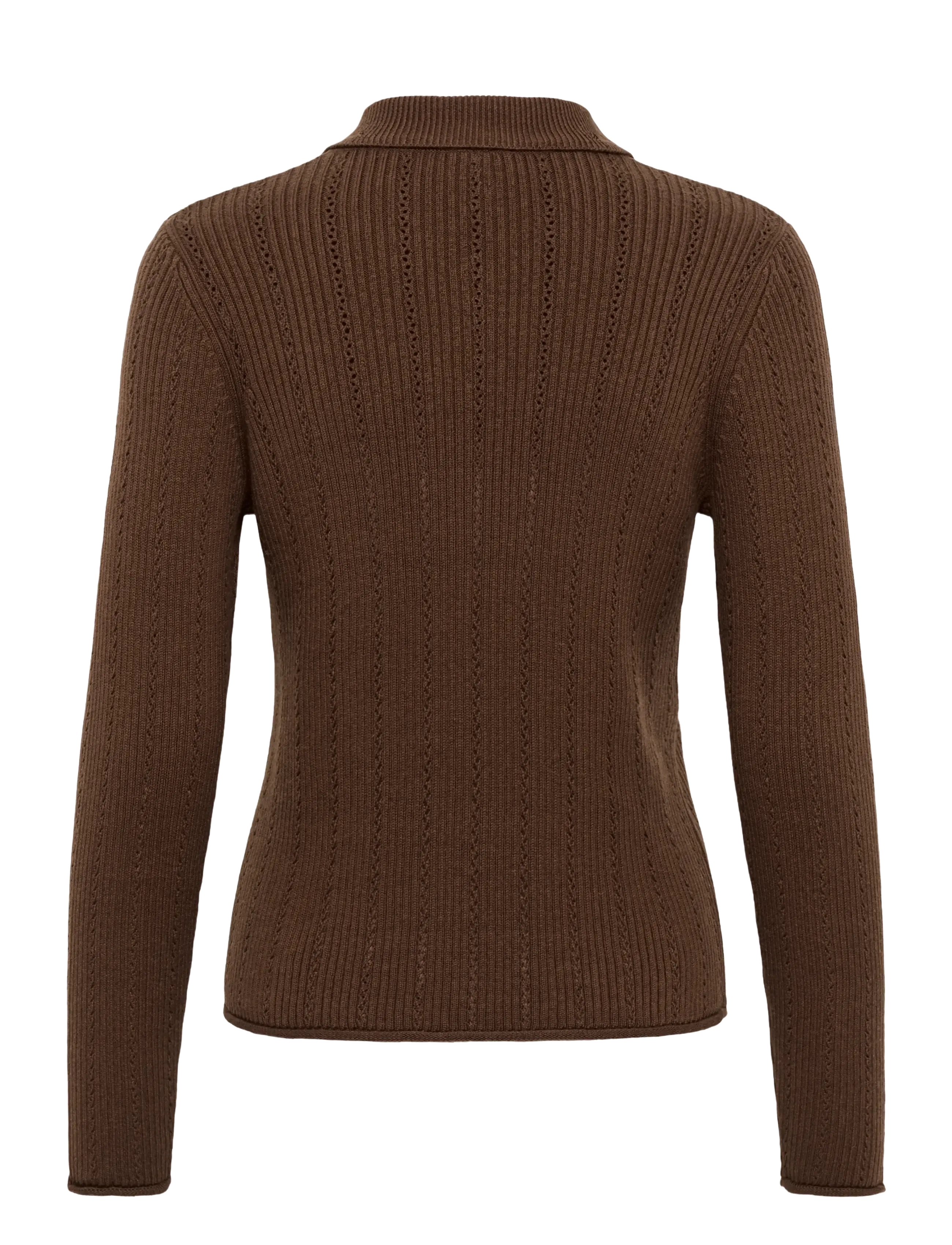Part Two - CharleyPW Pullover - cashmere - downtown brown - 2
