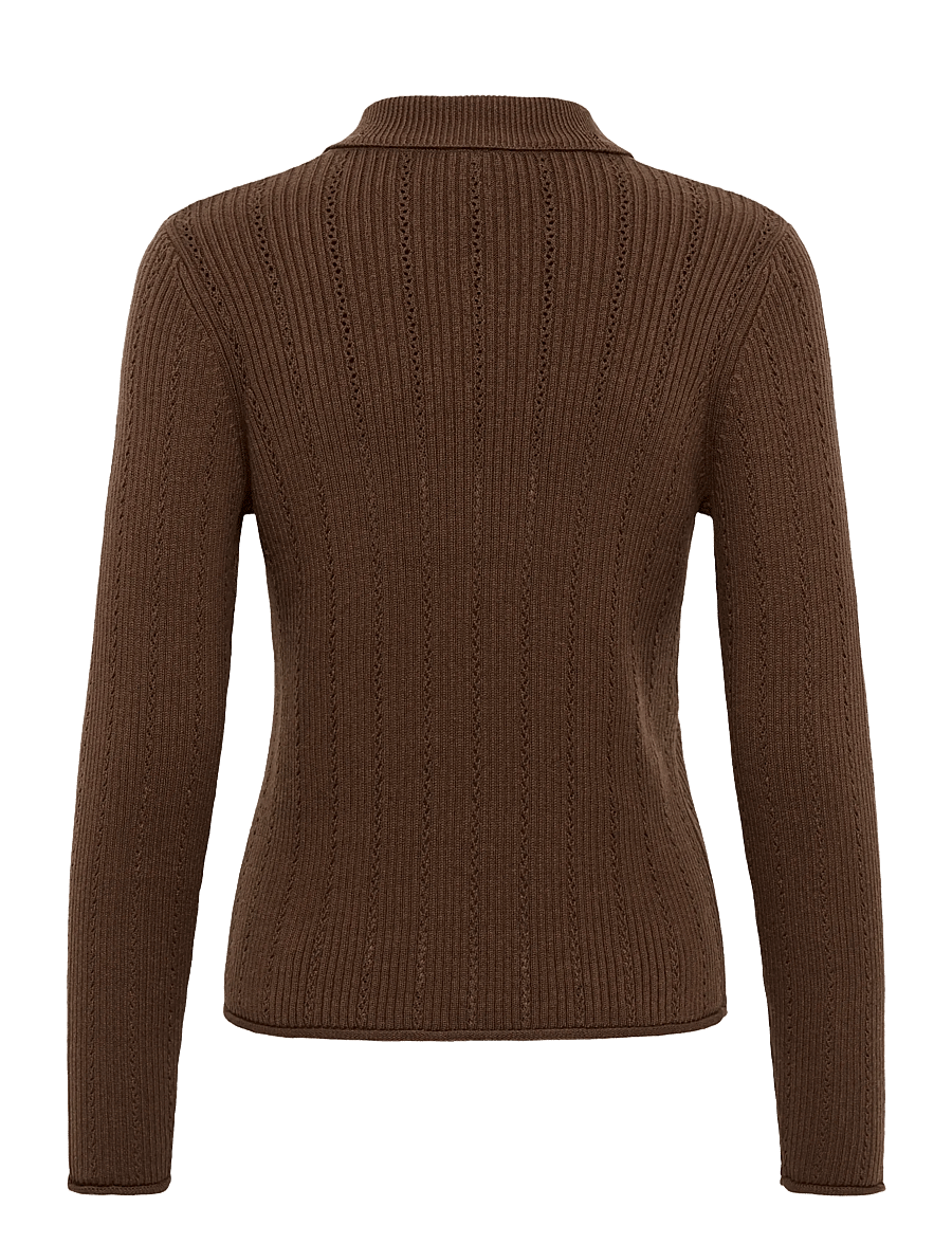 Part Two - CharleyPW Pullover - cashmere - downtown brown - 2