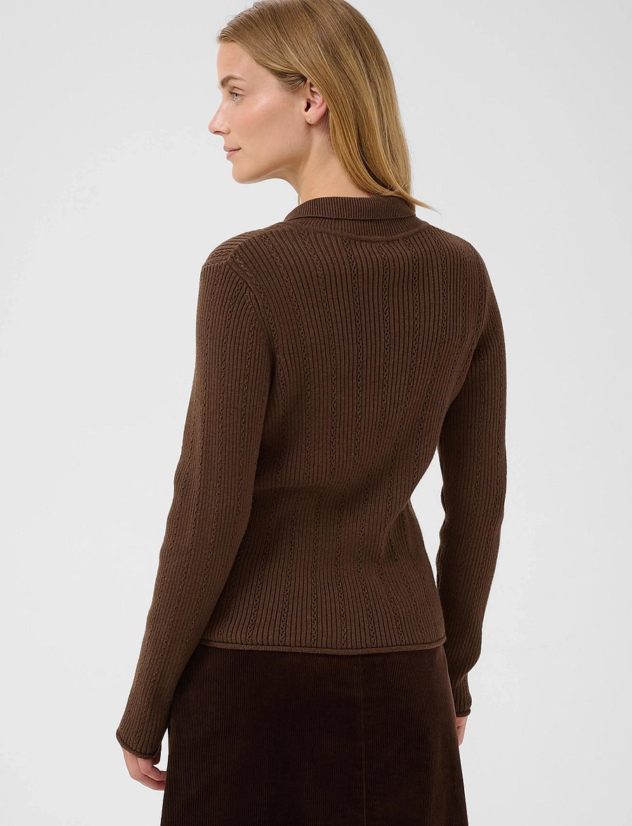 Part Two - CharleyPW Pullover - cashmere - downtown brown - 3