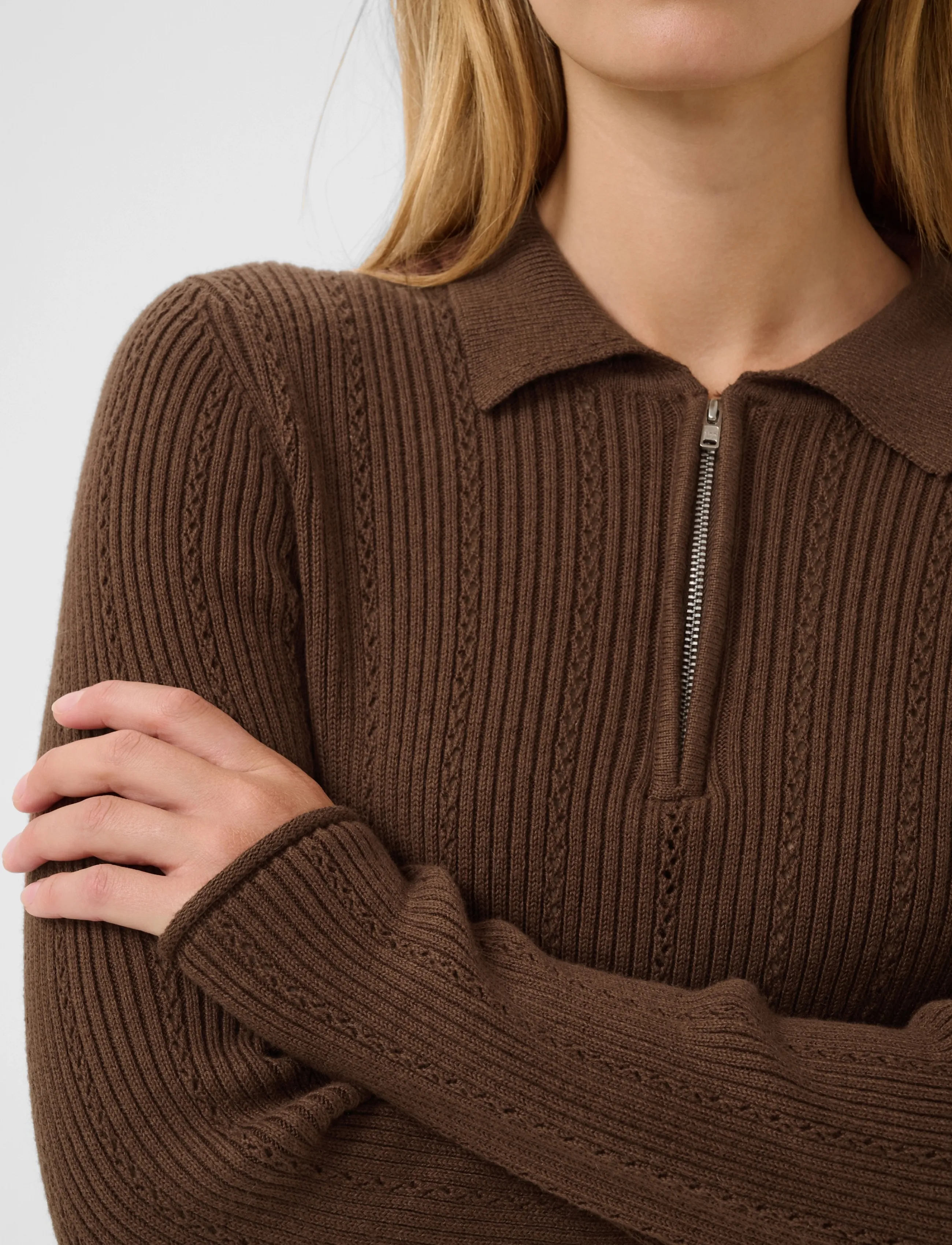 Part Two - CharleyPW Pullover - cashmere - downtown brown - 4