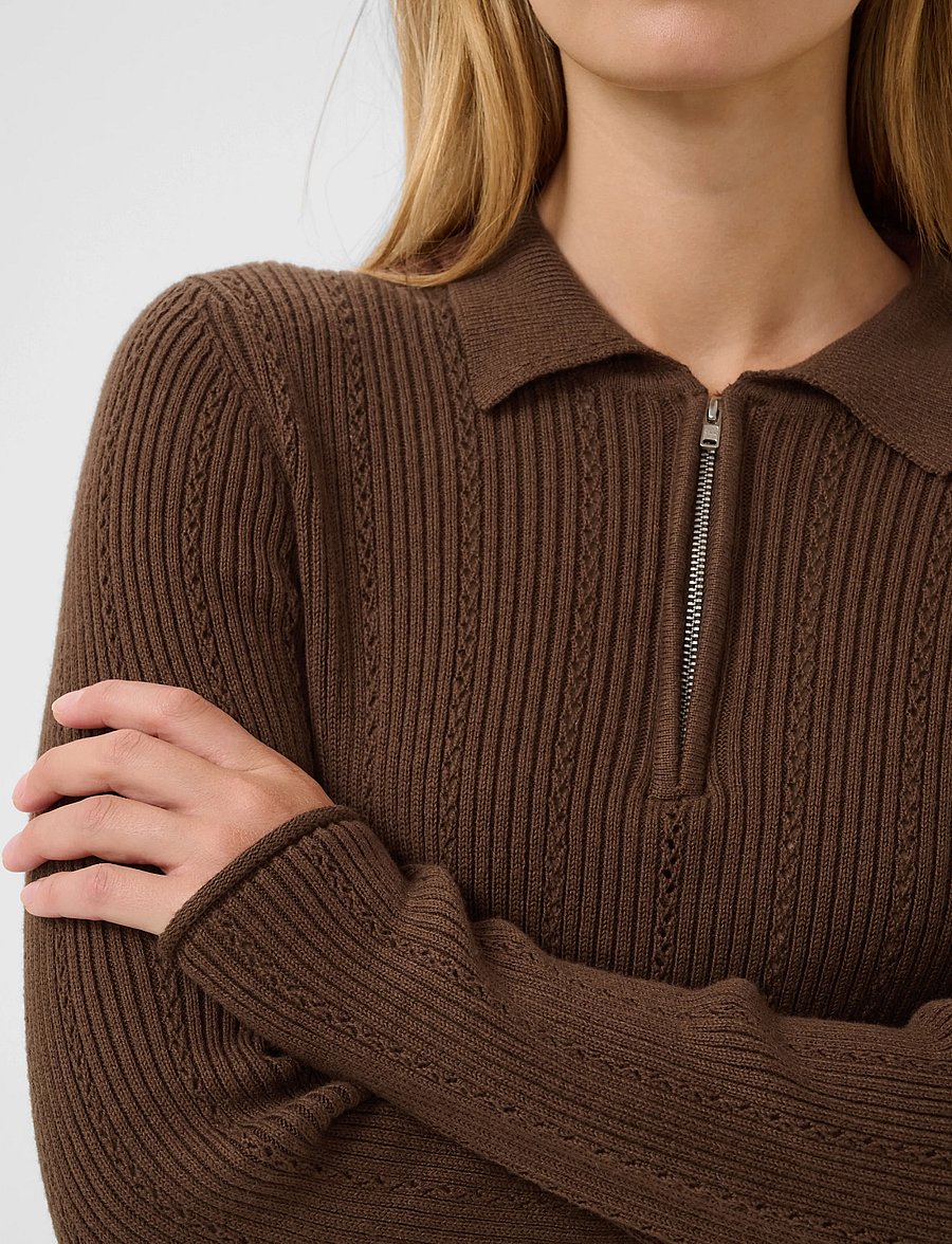 Part Two - CharleyPW Pullover - cashmere - downtown brown - 4