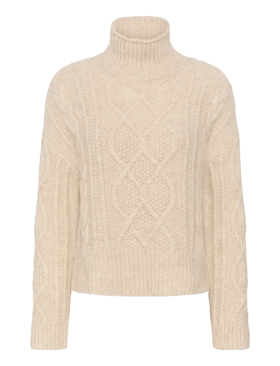 Part Two - ChannaPW Pullover - jumpers - whitecap melange - 1