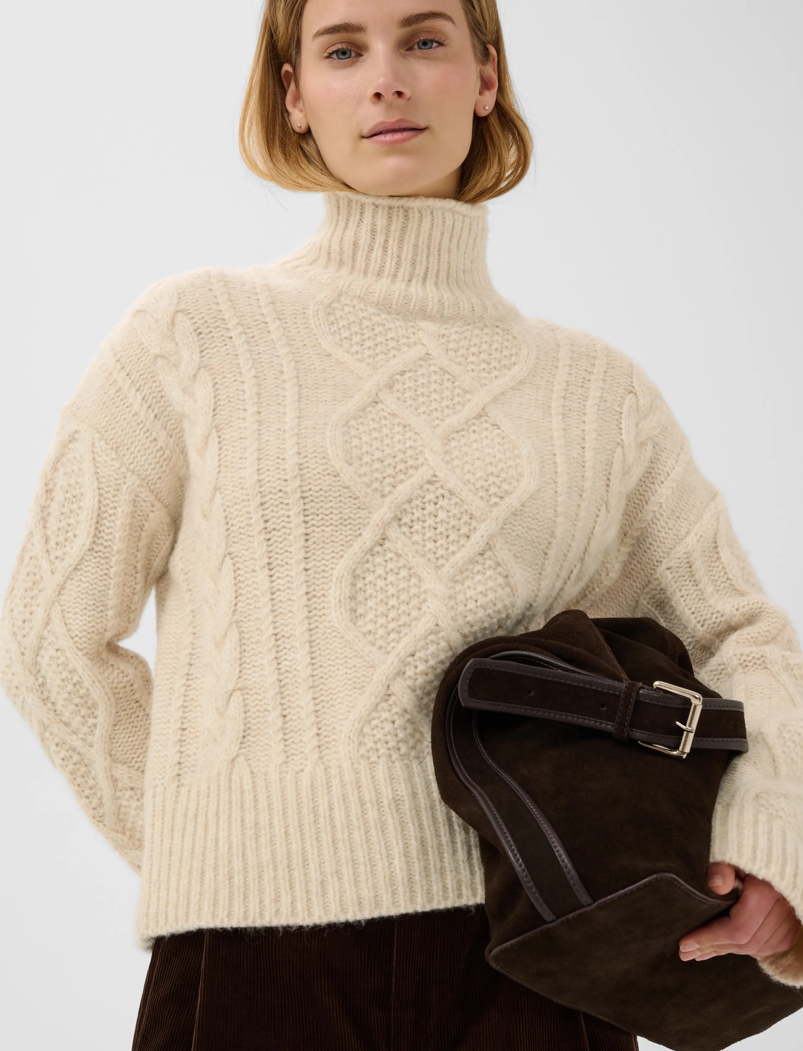 Part Two - ChannaPW Pullover - jumpers - whitecap melange - 5