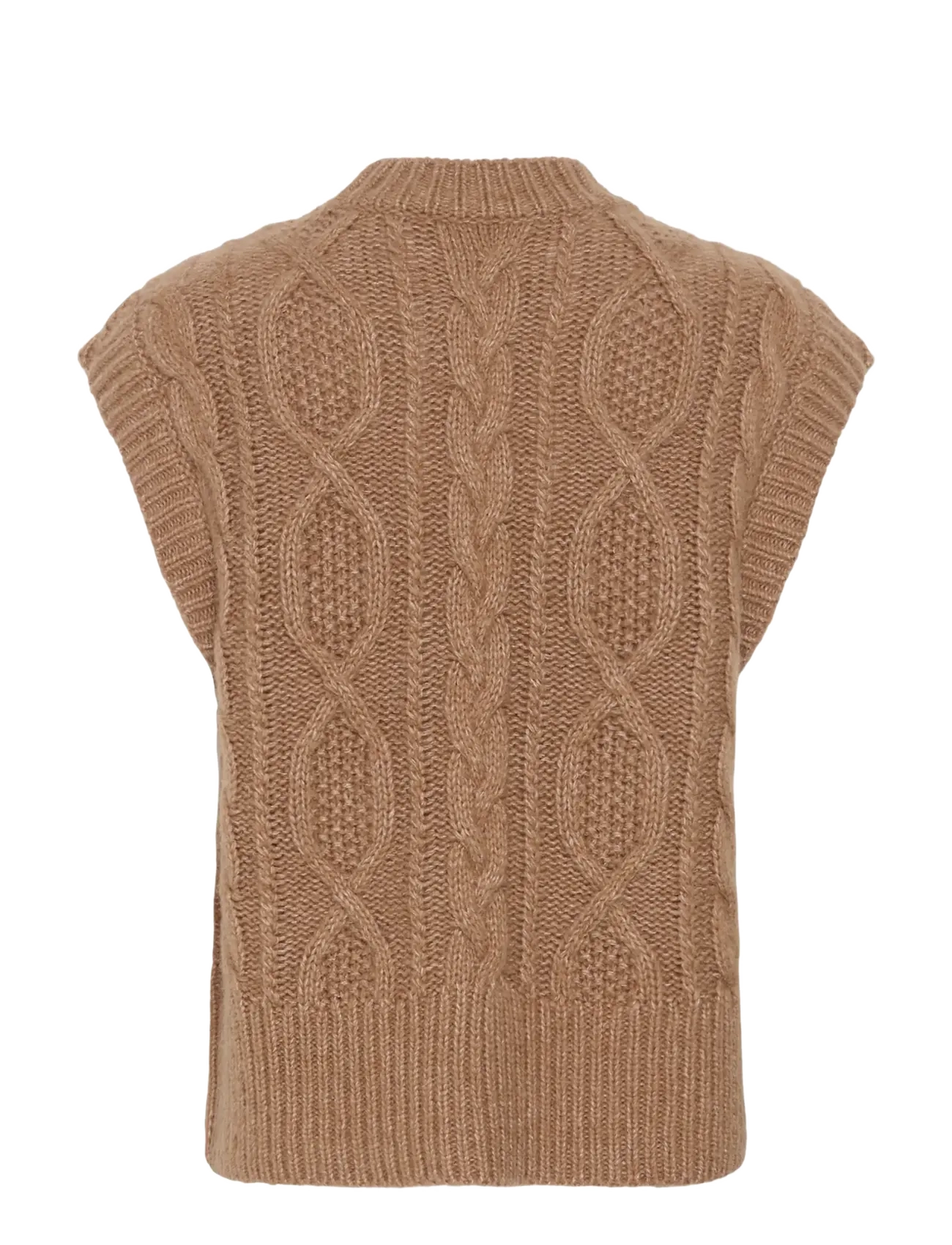 Part Two - ChaninaPW Waistcoat - kootud vestid - medium brown melange - 2