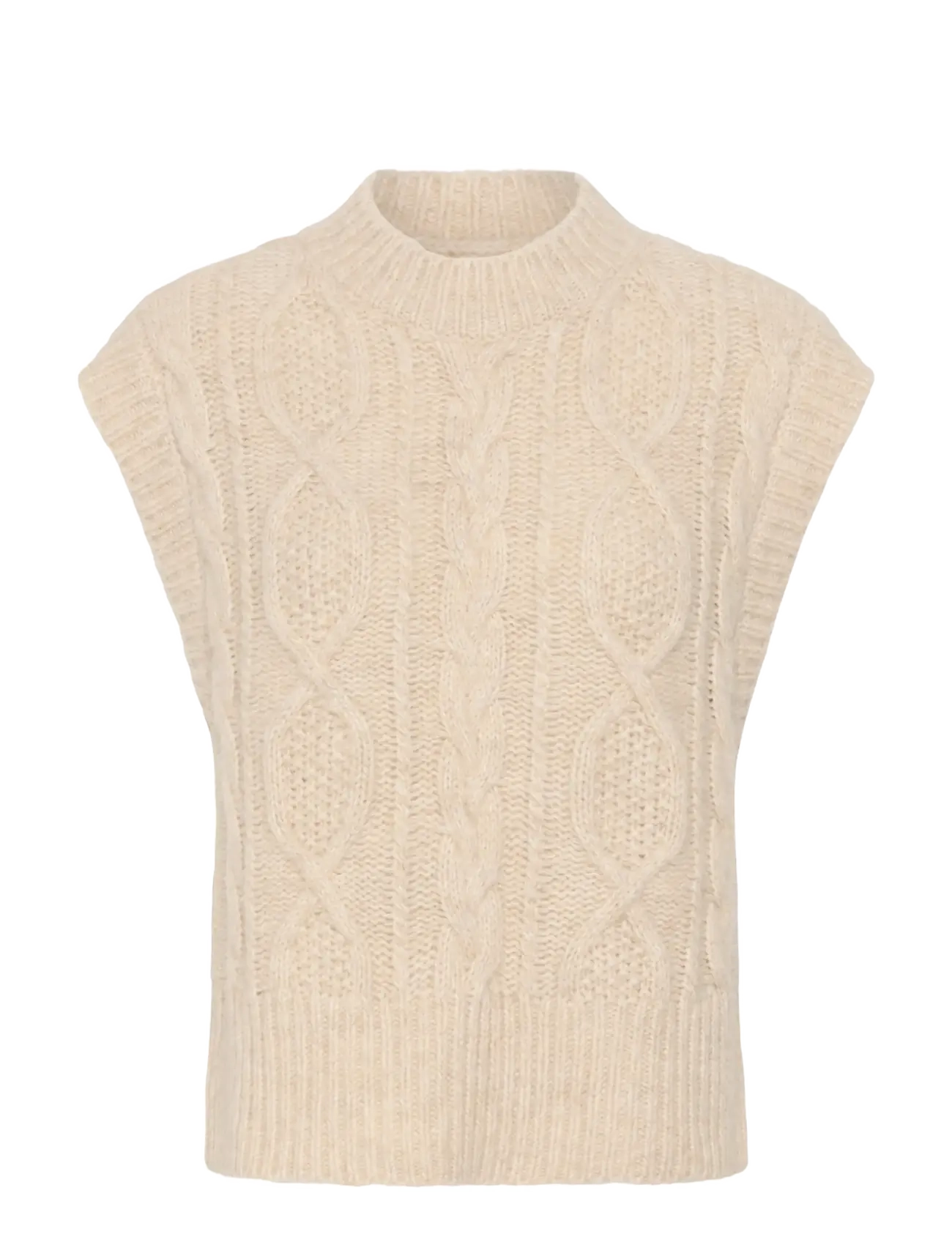 Part Two ChaninaPW Waistcoat - Inspiration - WHITECAP MELANGE / cream