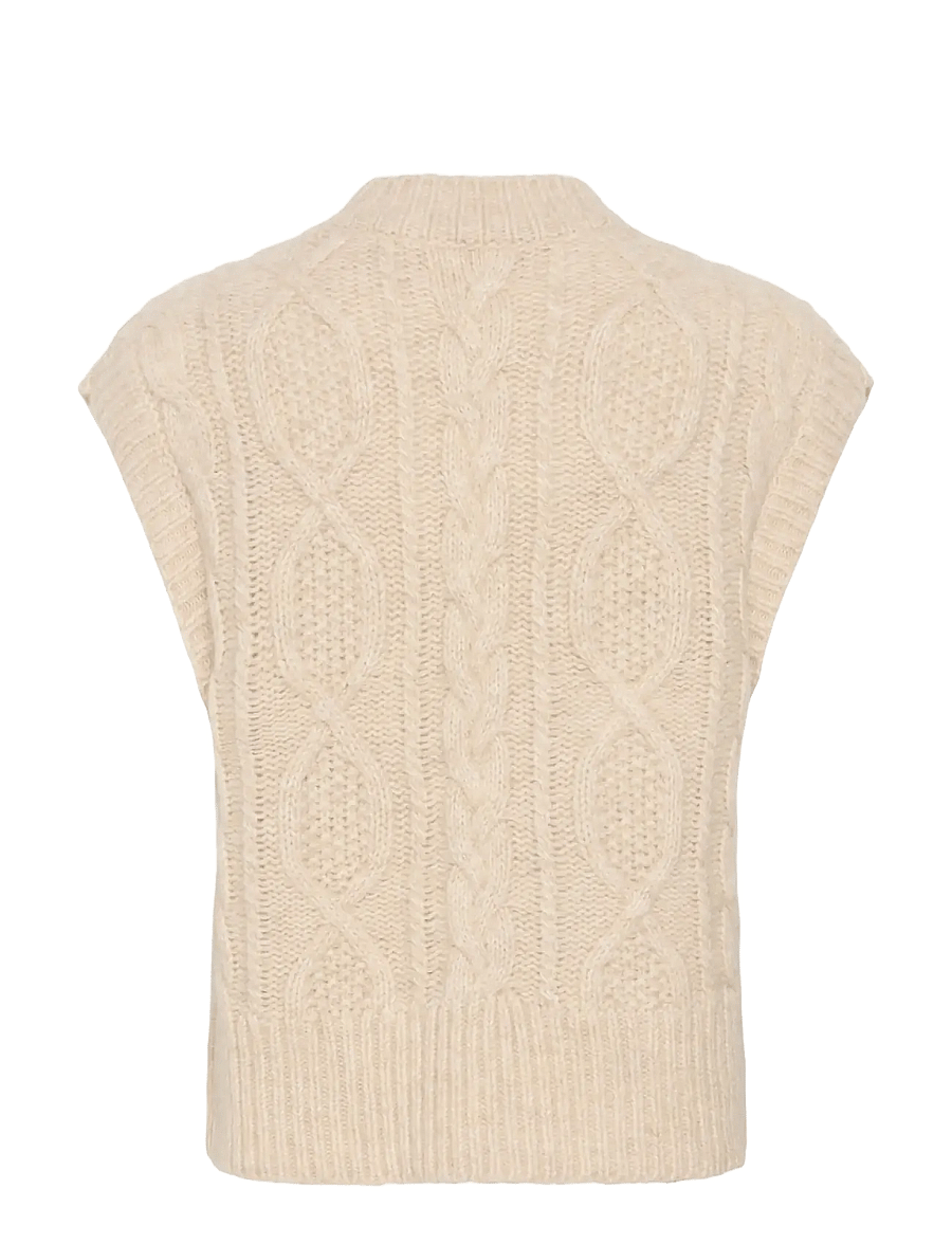 Part Two - ChaninaPW Waistcoat - knitted vests - whitecap melange - 2