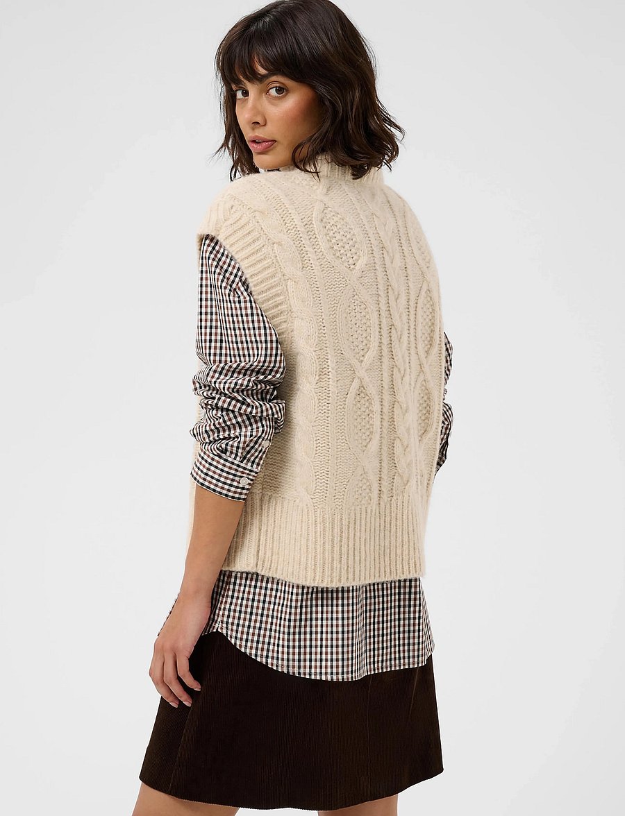 Part Two - ChaninaPW Waistcoat - knitted vests - whitecap melange - 3