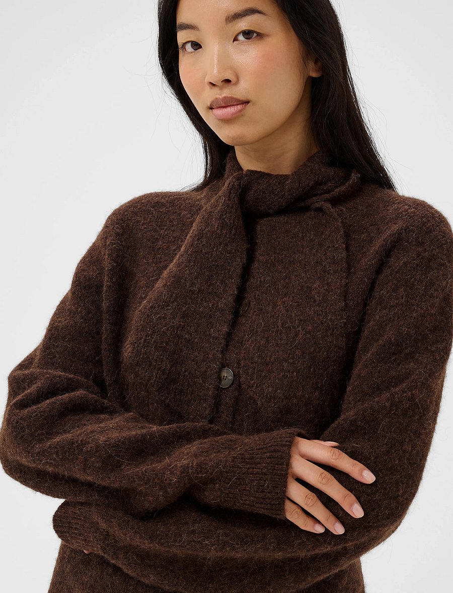 Part Two - ChaniePW Cardigan - koftor - downtown brown melange - 5