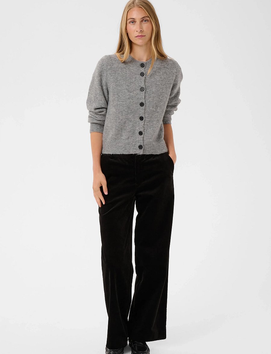 Part Two - ChaniePW Cardigan - koftor - steeple gray melange - 0