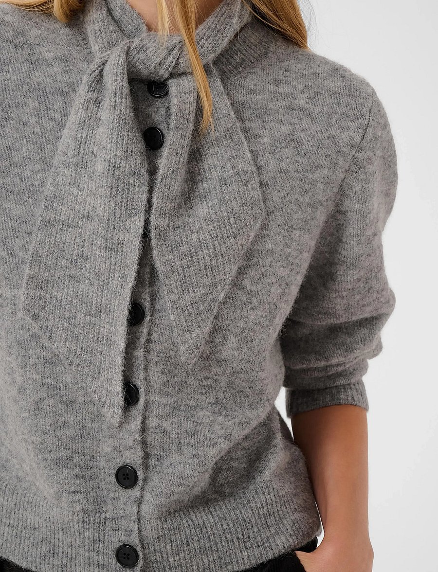 Part Two - ChaniePW Cardigan - koftor - steeple gray melange - 4