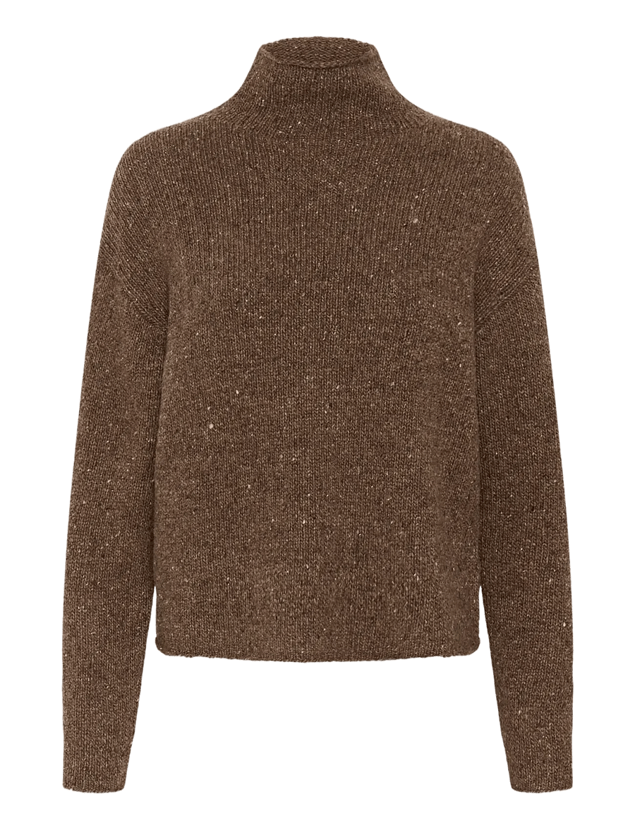 Part Two - ChanellyPW Pullover - striktrøjer - brown nepse - 1