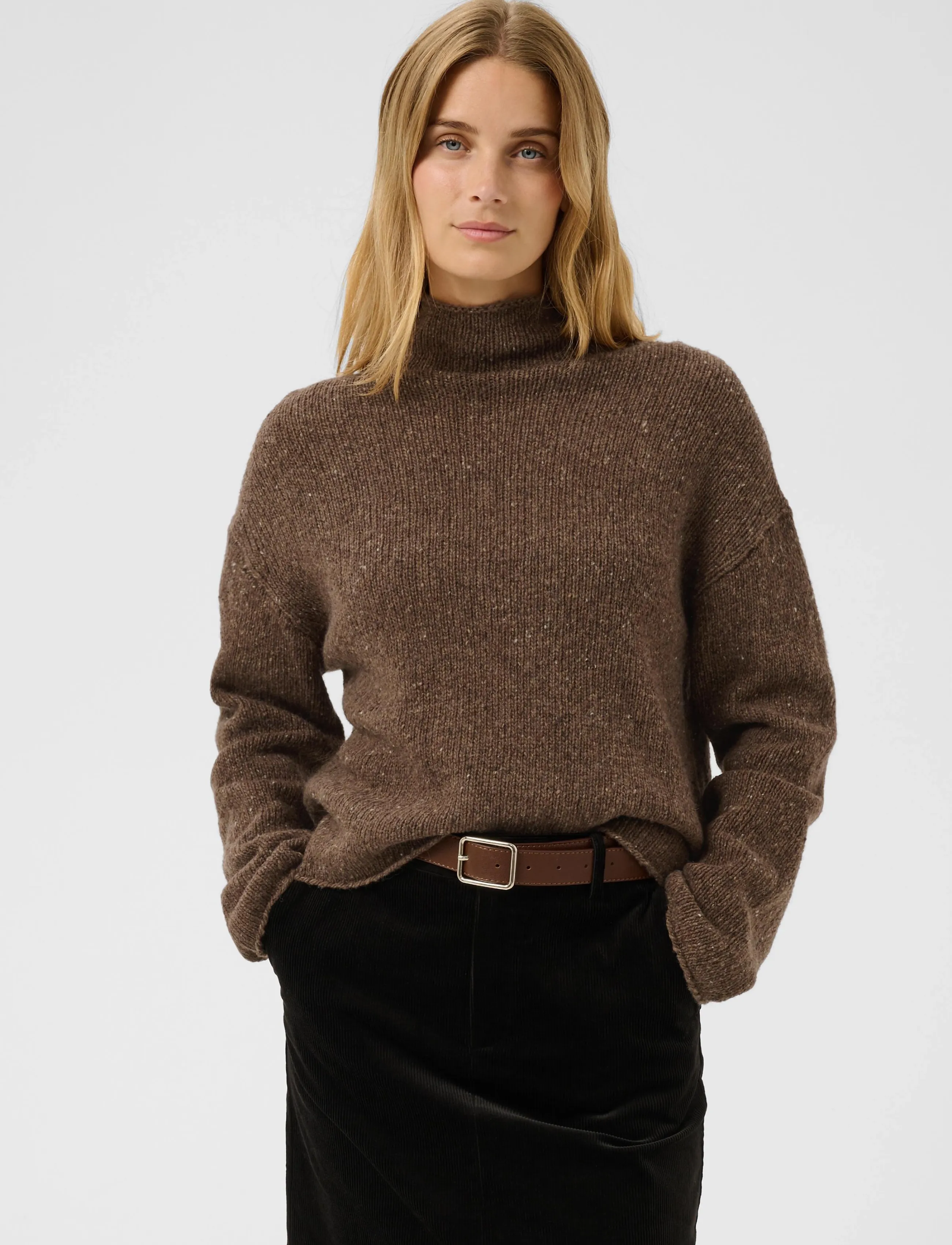 Part Two - ChanellyPW Pullover - striktrøjer - brown nepse - 3
