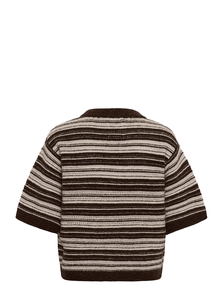 Part Two - CerysPW Pullover - striktrøjer - brown/french oak stripe - 2