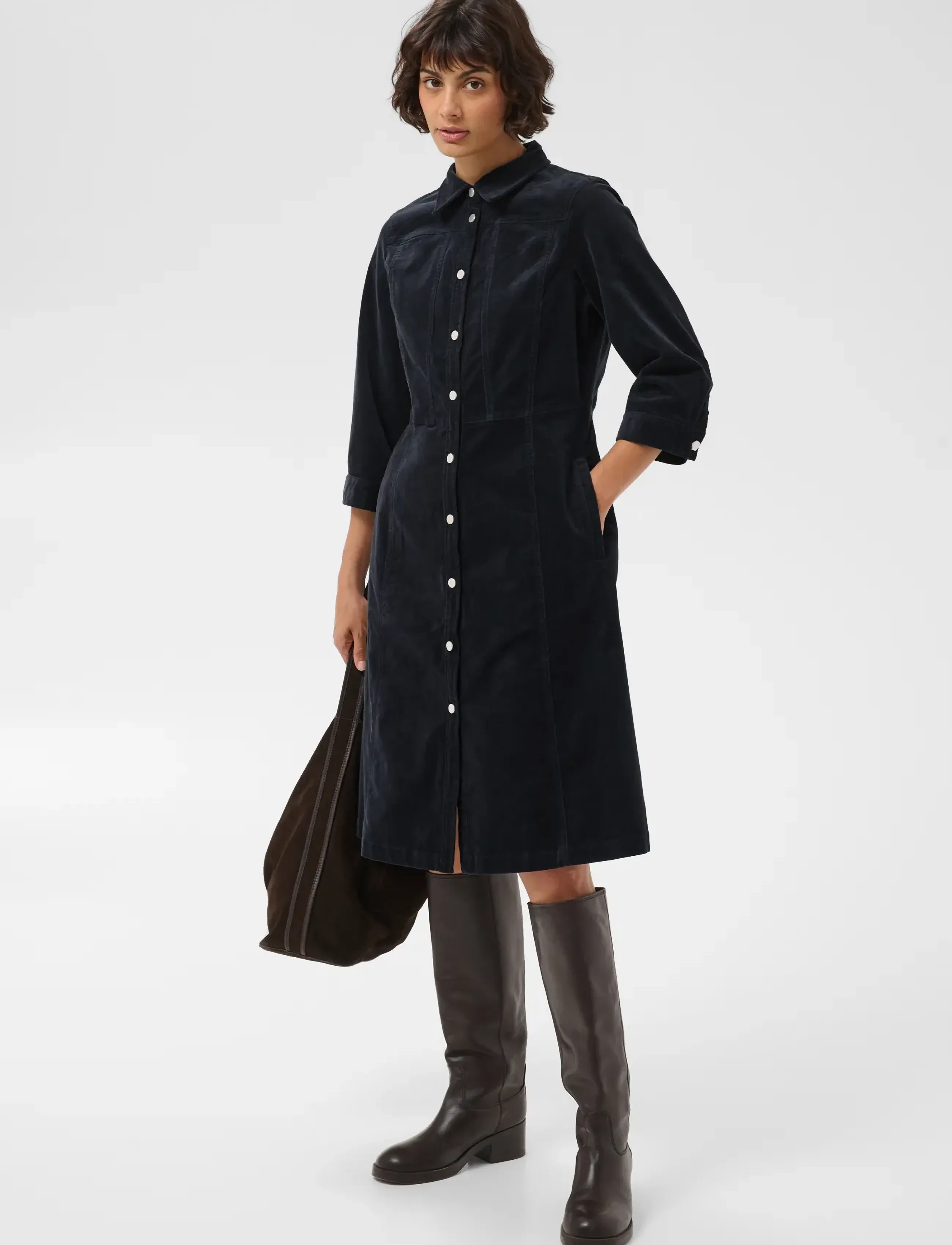 Part Two CelichaPW Dress - Midiklänningar - DARK NAVY / navy