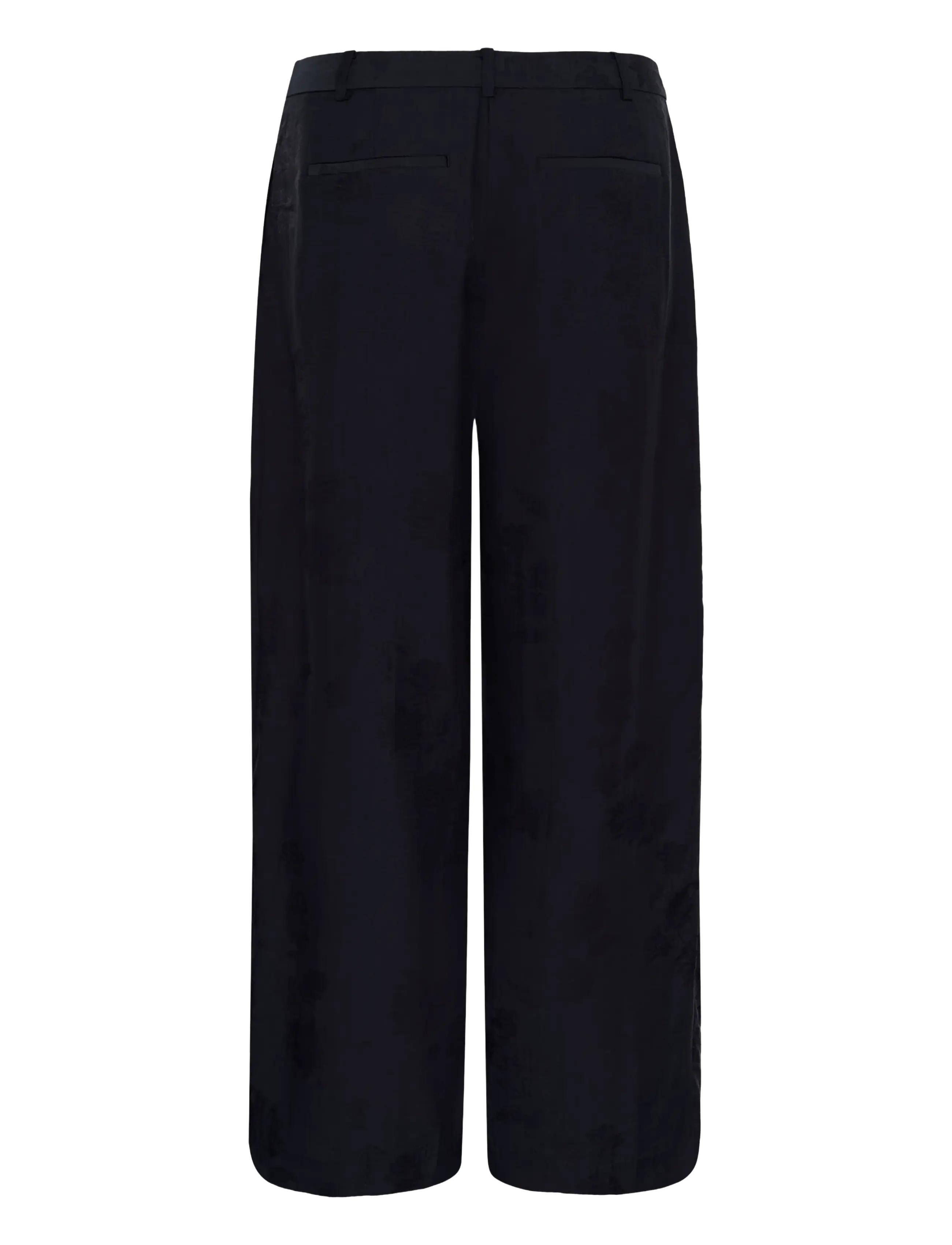 Part Two - CathleenPW PA - laia säärega püksid - dark navy flower jaquard - 2