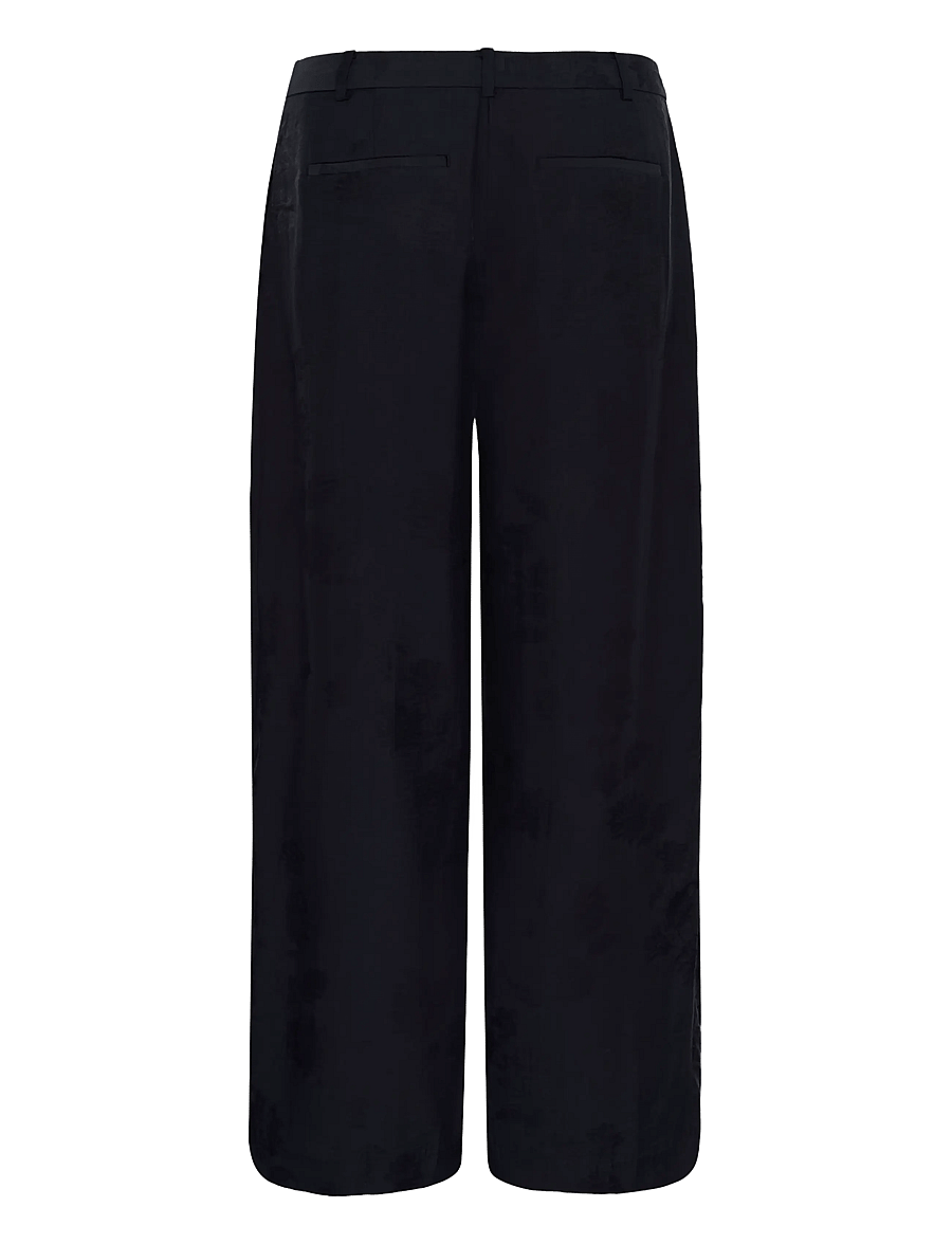 Part Two - CathleenPW PA - laia säärega püksid - dark navy flower jaquard - 2