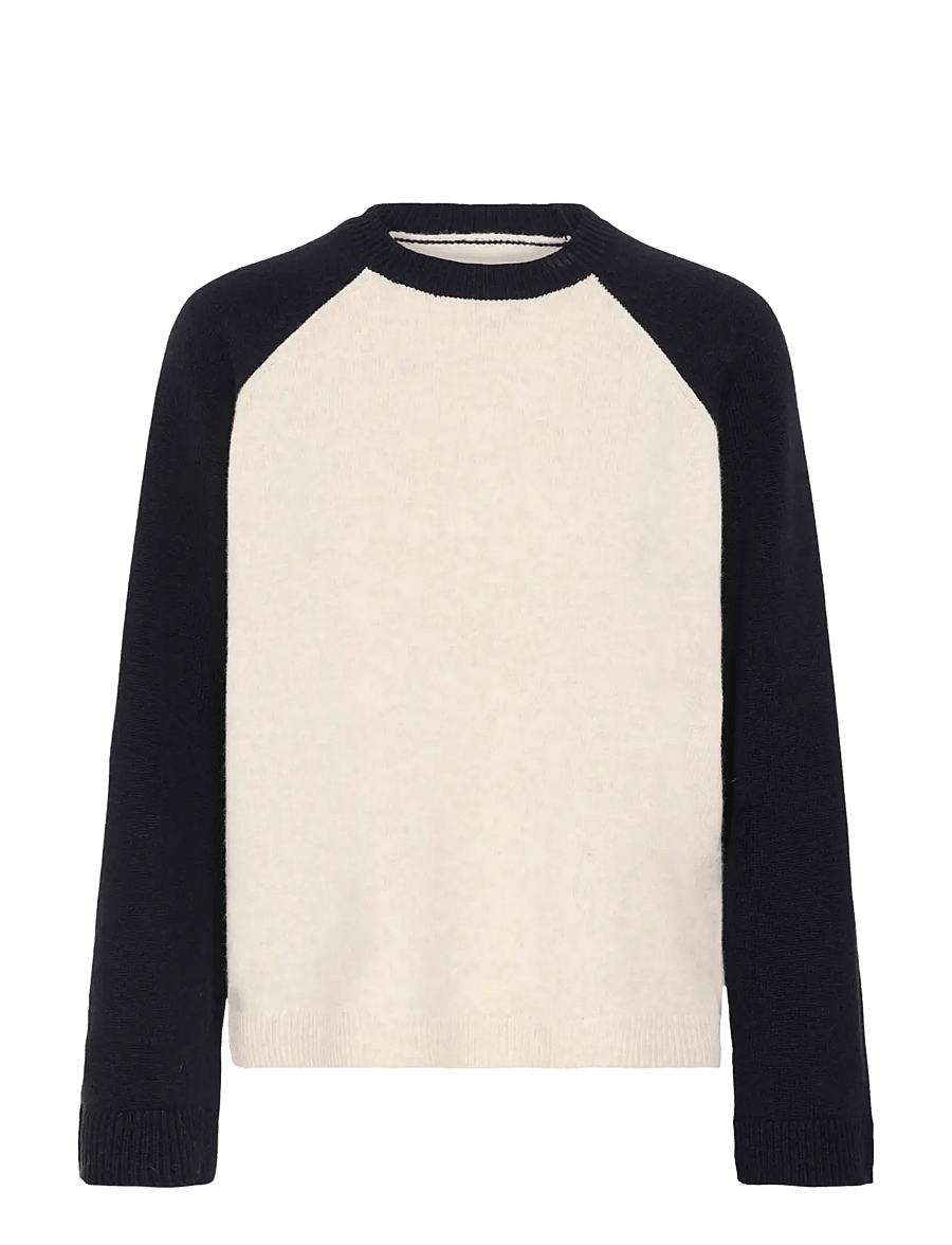 Part Two - CleoPW Pullover - kampsunid - oatmeal/navy colorblock - 1