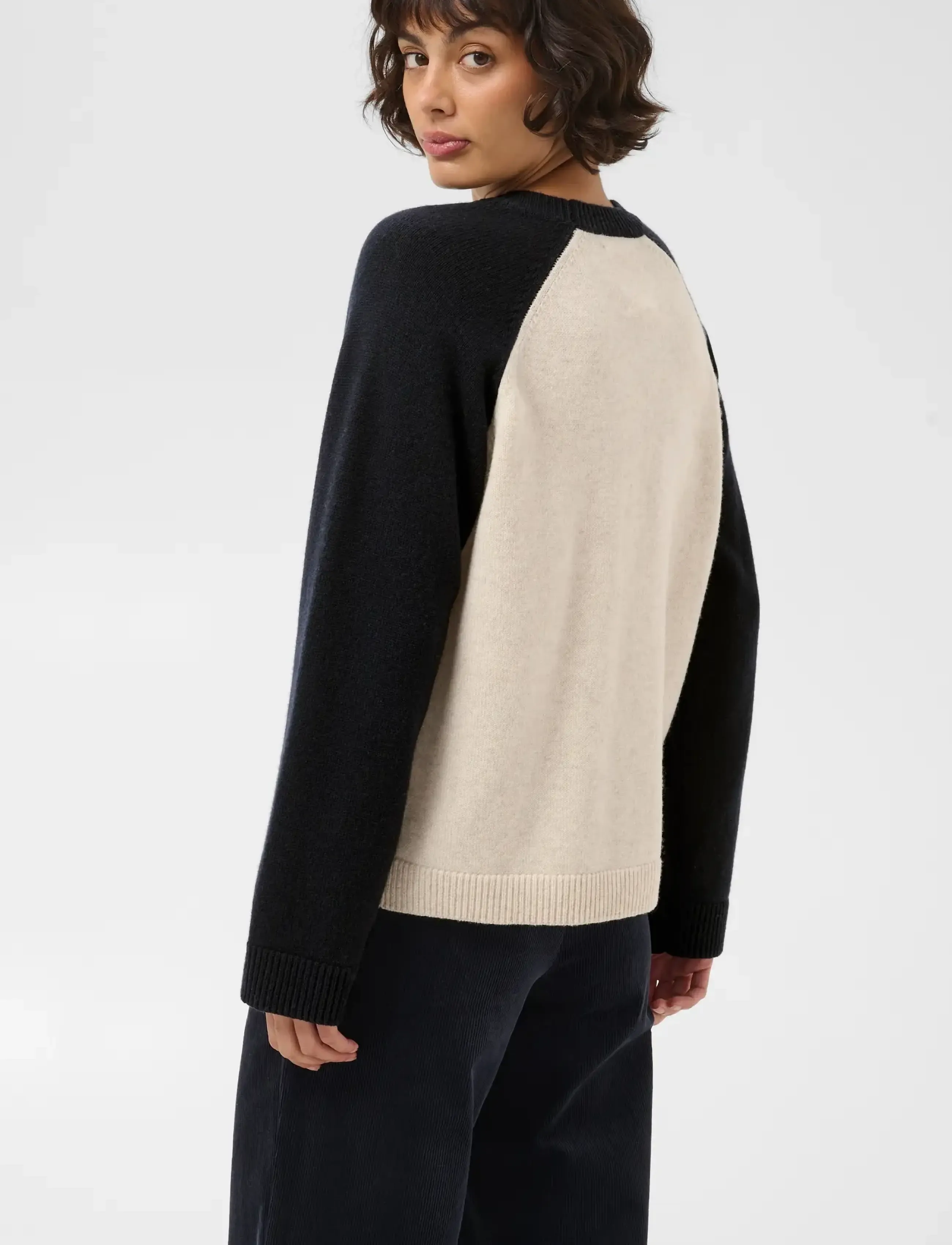 Part Two - CleoPW Pullover - kampsunid - oatmeal/navy colorblock - 3