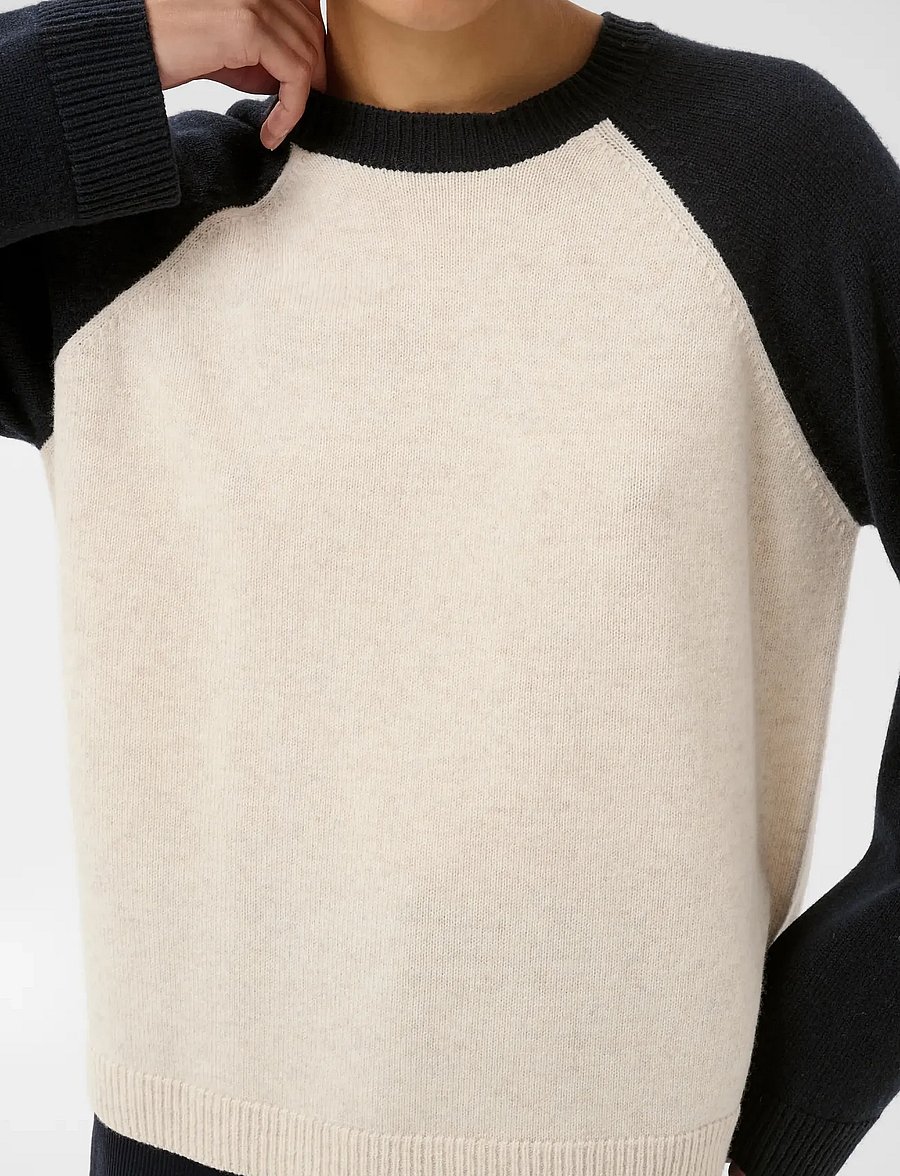 Part Two - CleoPW Pullover - kampsunid - oatmeal/navy colorblock - 4
