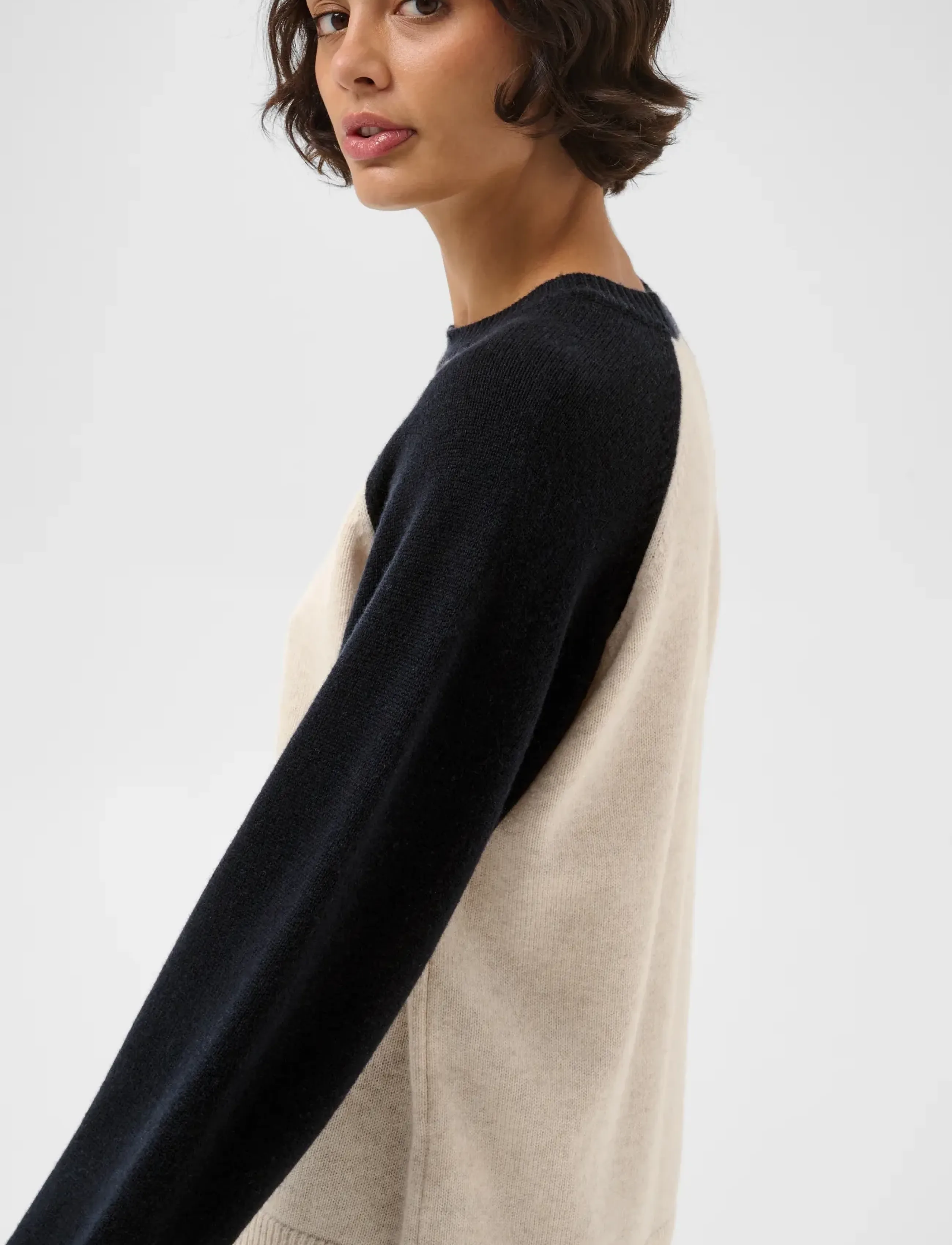 Part Two - CleoPW Pullover - kampsunid - oatmeal/navy colorblock - 5