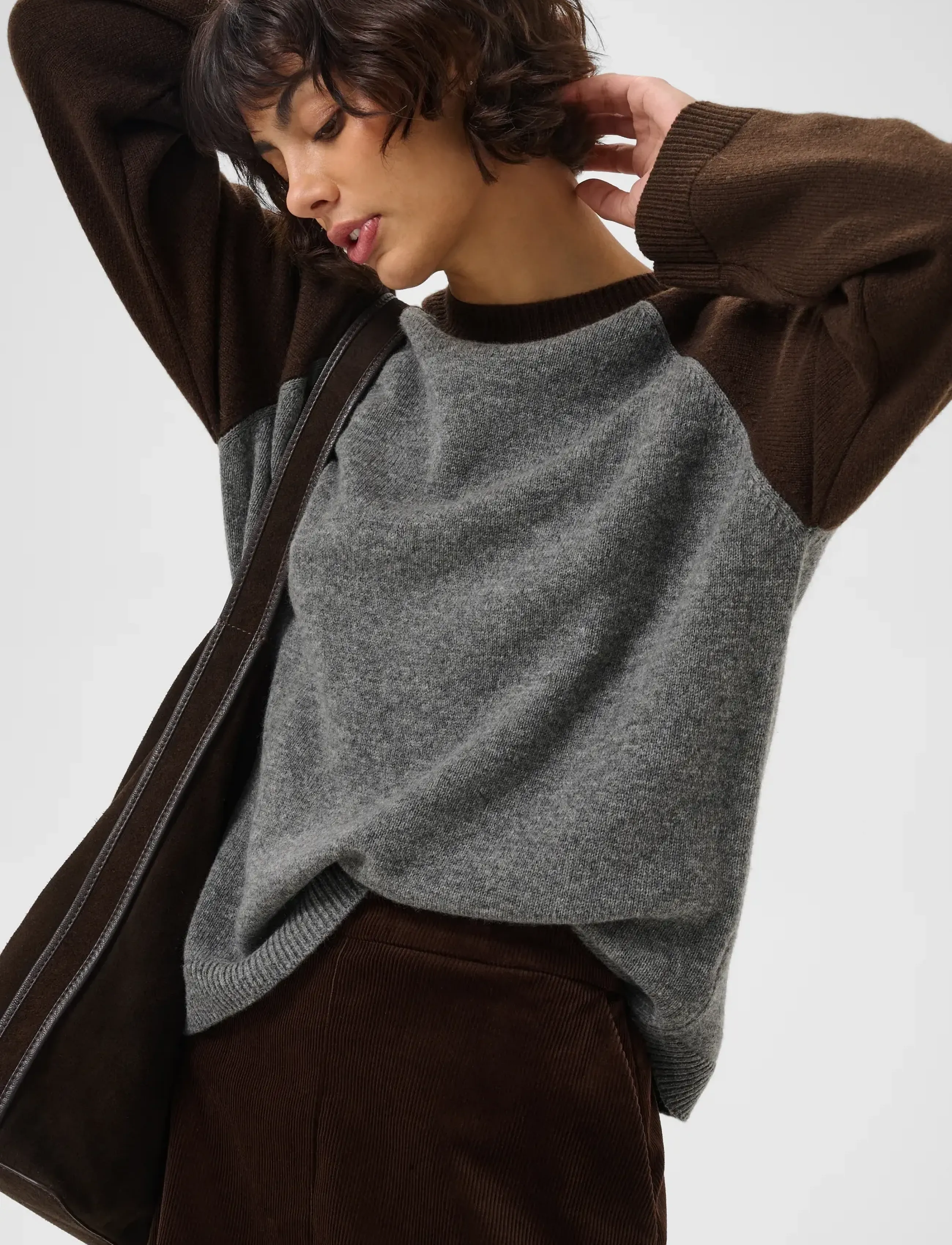Part Two - CleoPW Pullover - kampsunid - grey/mole colorblock - 5