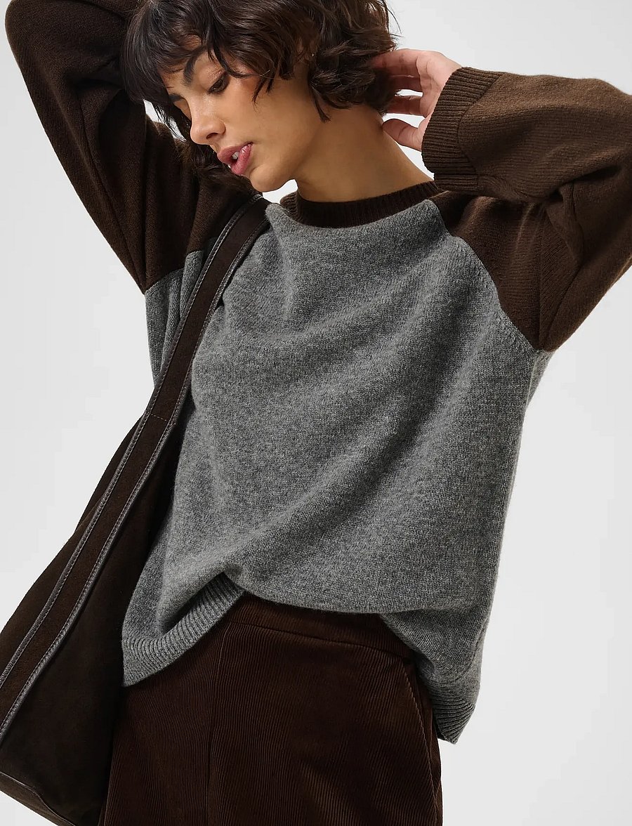 Part Two - CleoPW Pullover - kampsunid - grey/mole colorblock - 5