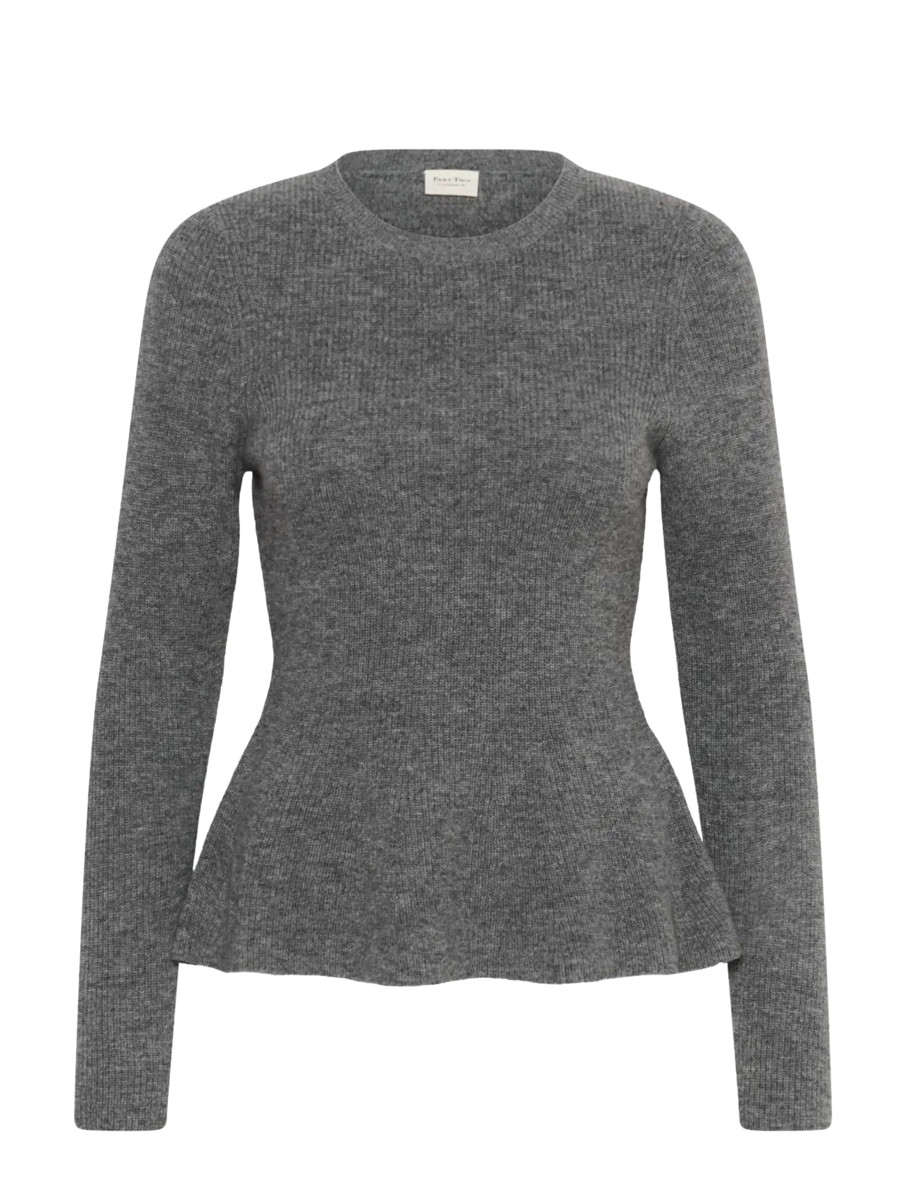 Part Two CarinaPW Pullover - Inspiration - MEDIUM GREY MELANGE / grey