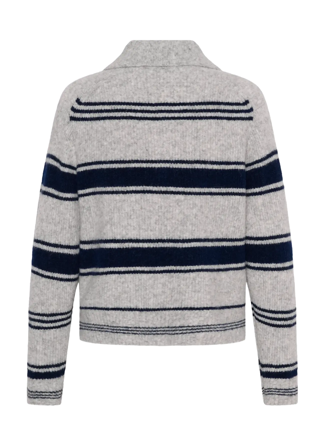 Part Two - CarilinaPW Pullover - stickade tröjor - grey w. navy stripes - 2