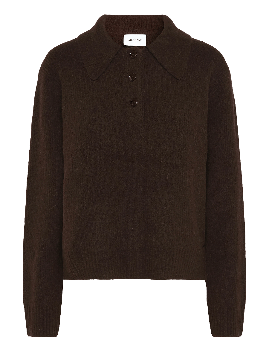 Part Two - CarilinaPW Pullover - striktrøjer - mole' - 0