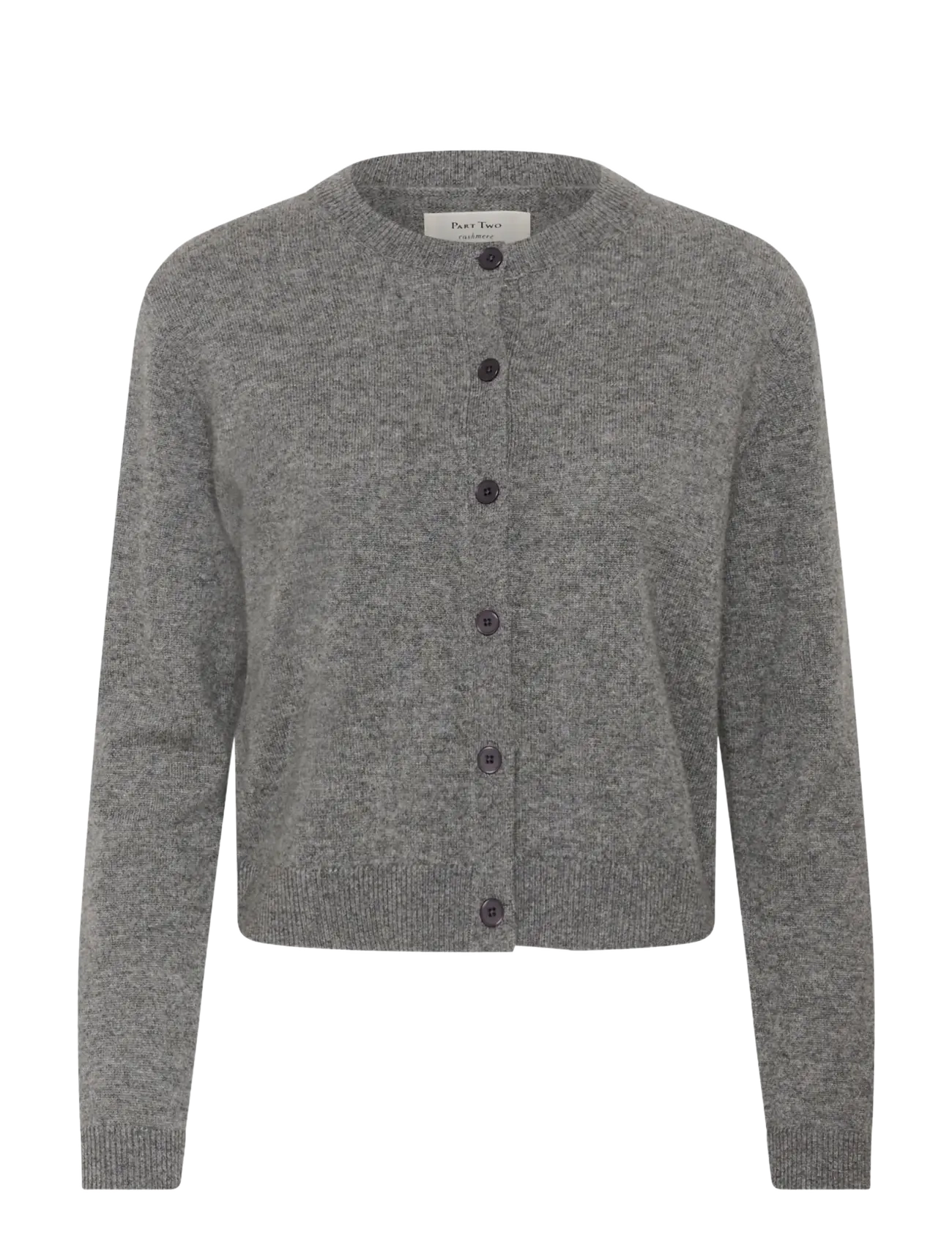 Part Two CarimiPW Cardigan - Kläder - MEDIUM GREY MELANGE / grey