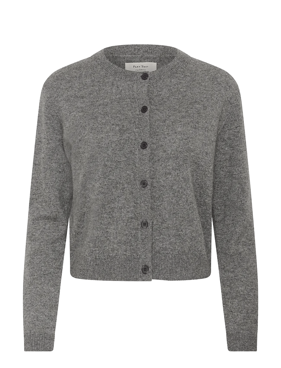 Part Two - CarimiPW Cardigan - kaschmir - medium grey melange - 0