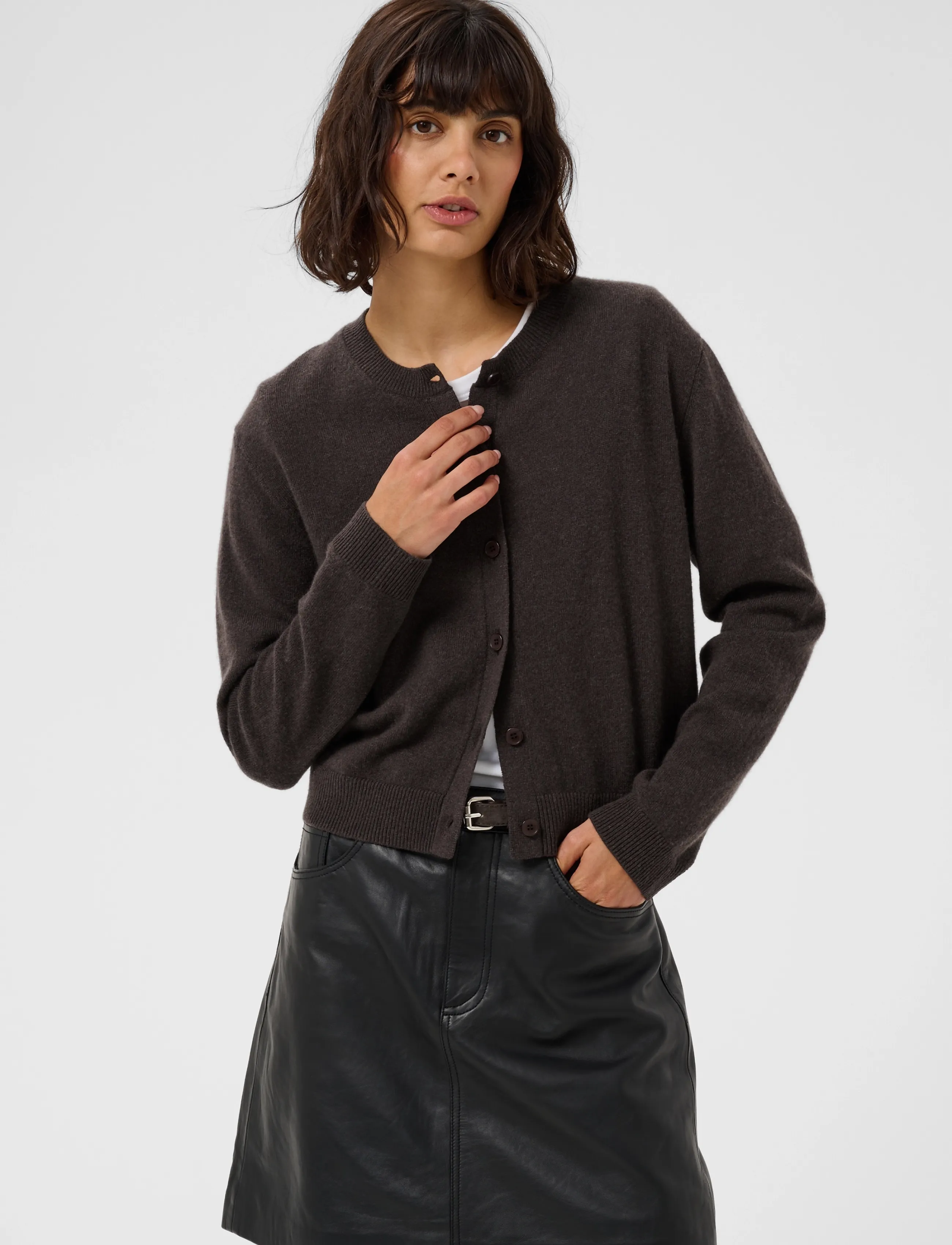 Part Two - CarimiPW Cardigan - kashmir - mole' melange - 5