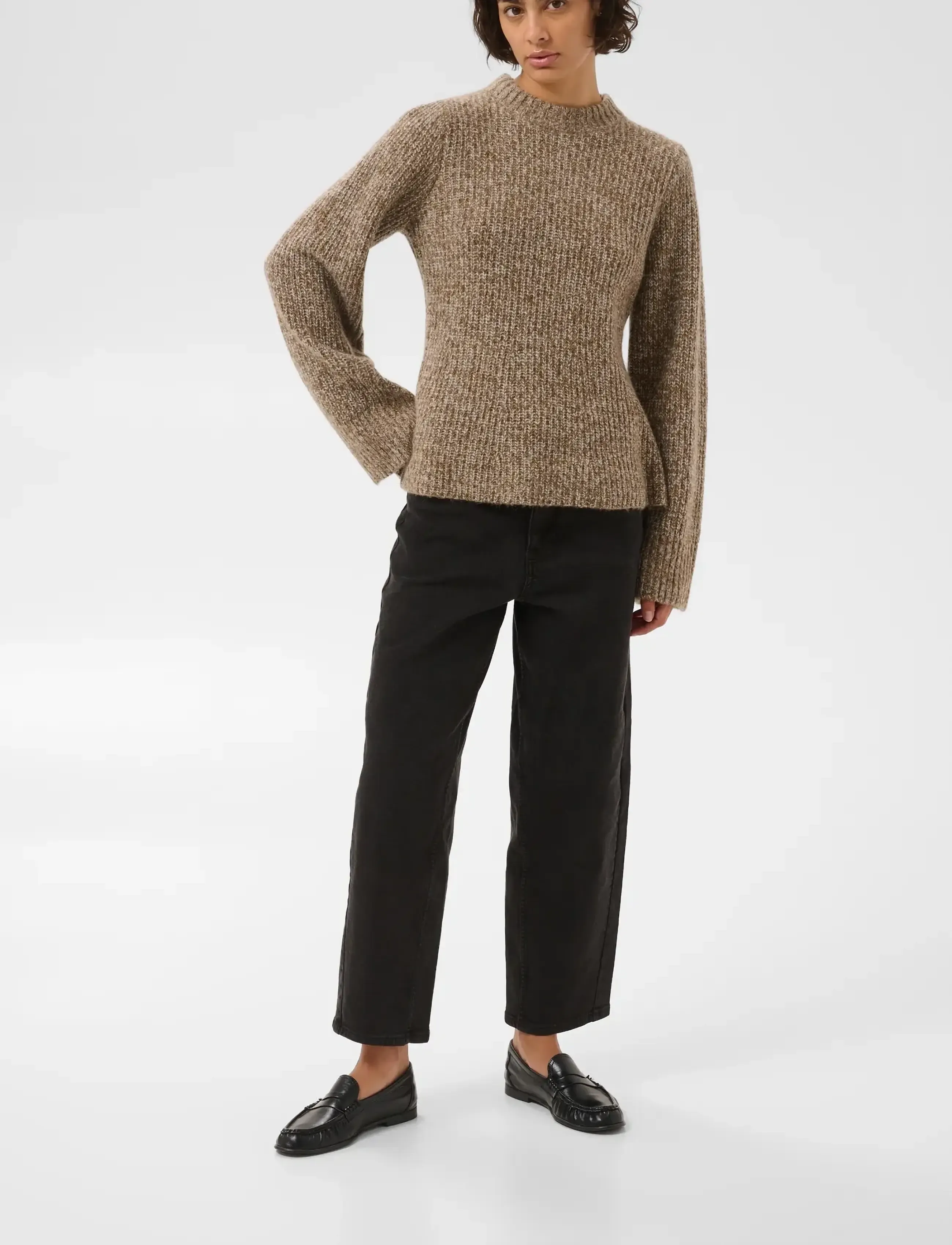 Part Two CinaPW Pullover - Kudumid - BROWN MOULINÈ / brown