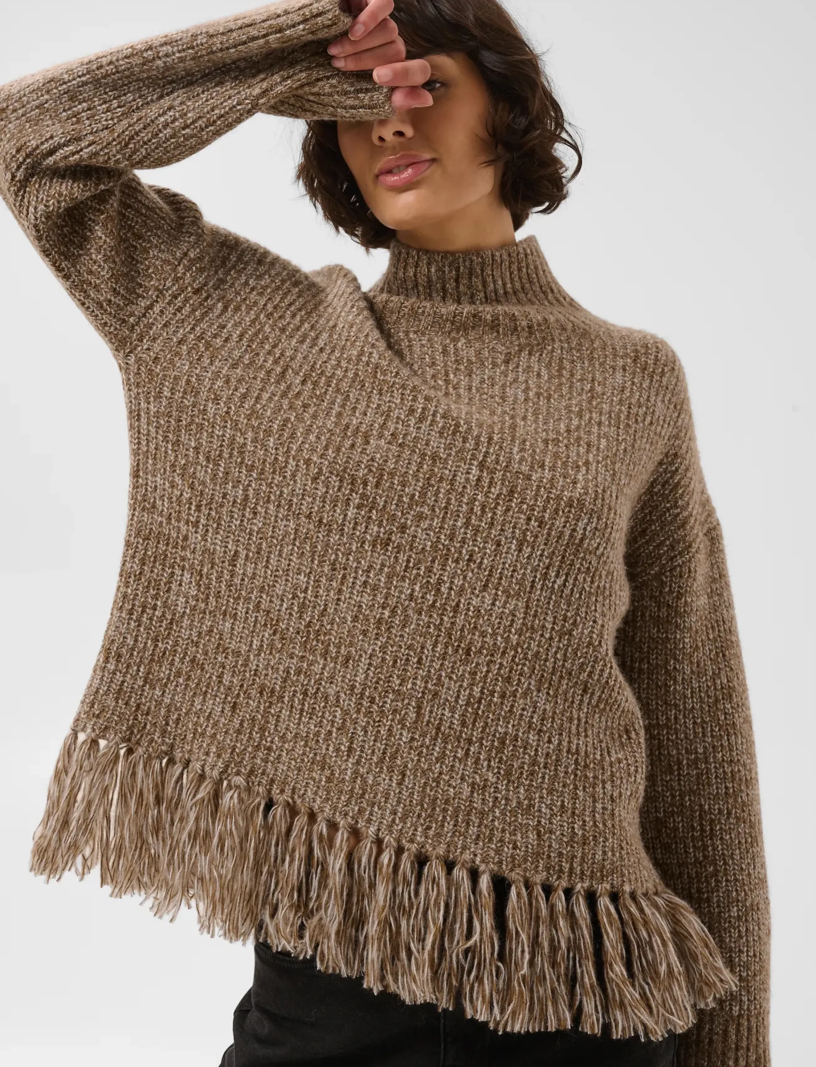 Part Two CiminaPW Pullover - Fødselsdag - BROWN MOULINÈ / brown