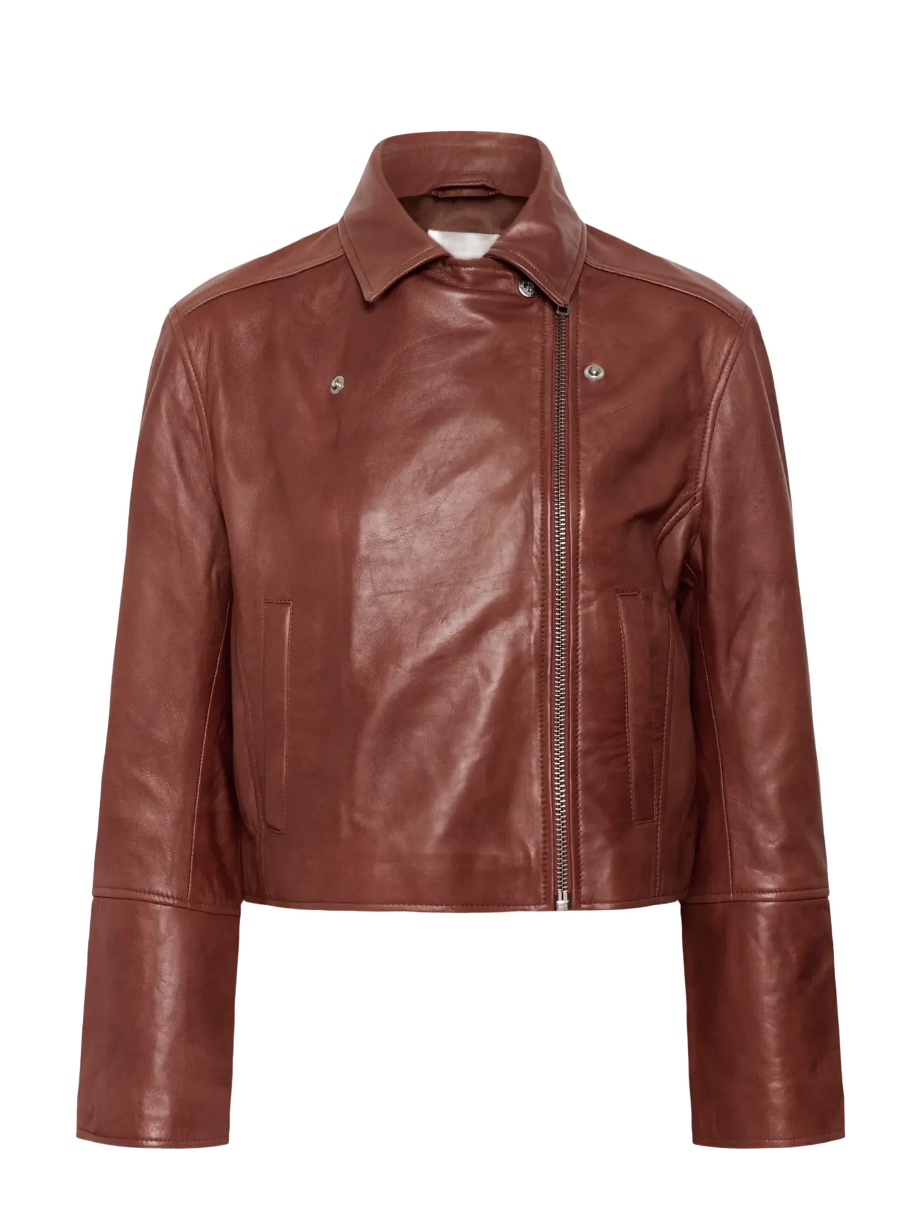 Part Two - CimmiePW Jacket - lederjacken - brown out - 1