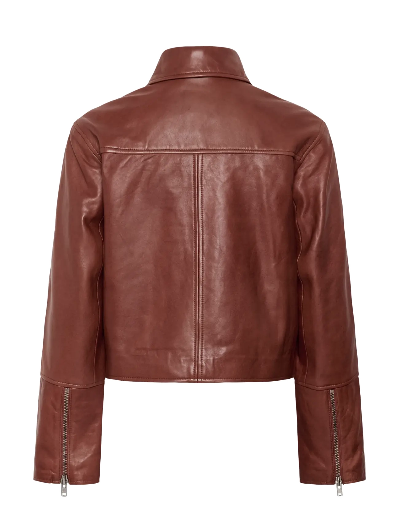 Part Two - CimmiePW Jacket - lederjacken - brown out - 2