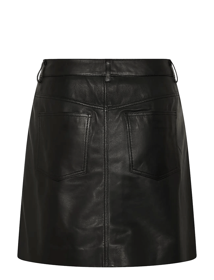 Part Two - CilliePW Skirt - nahkseelikud - black - 2