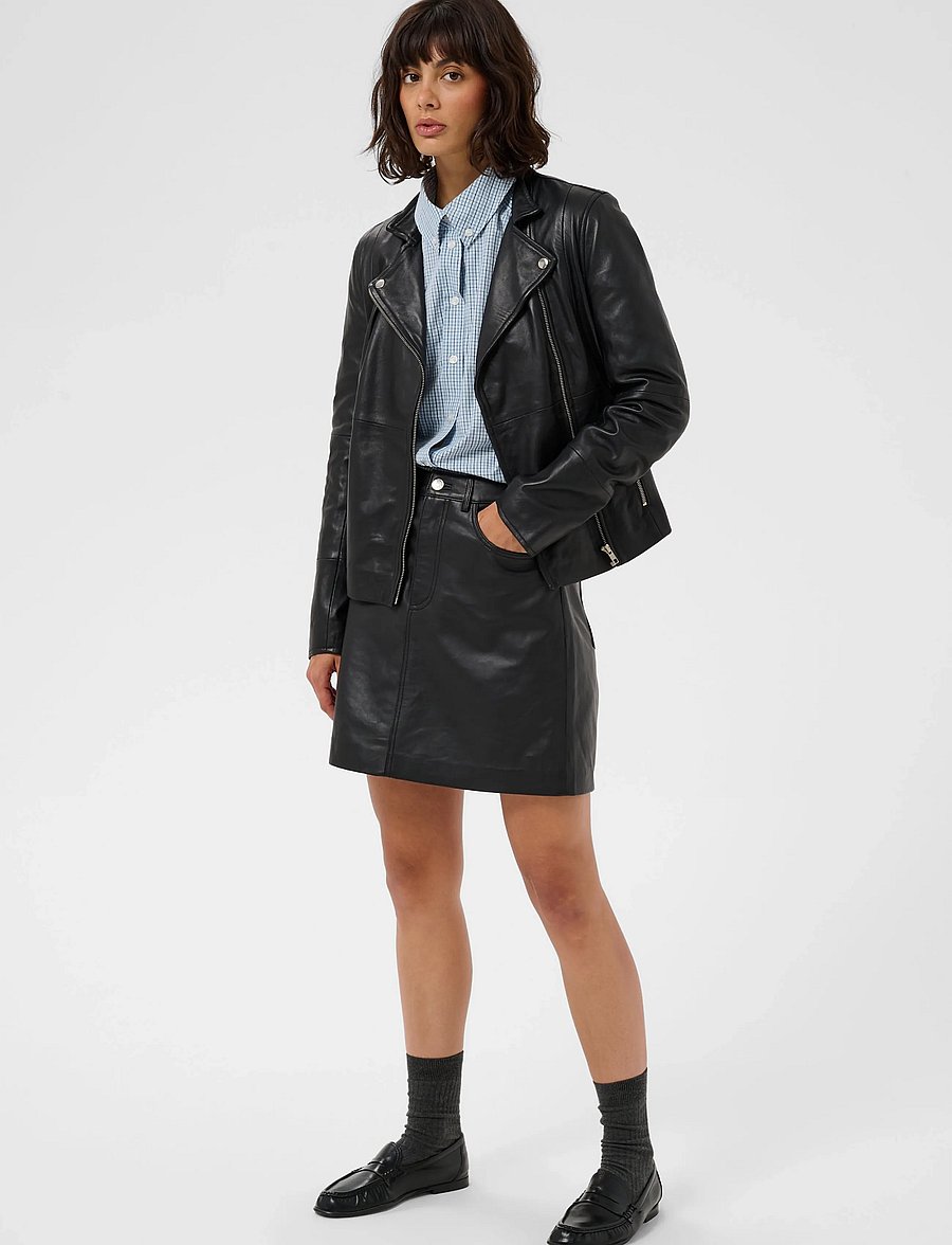 Part Two - CilliePW Skirt - nahkseelikud - black - 0