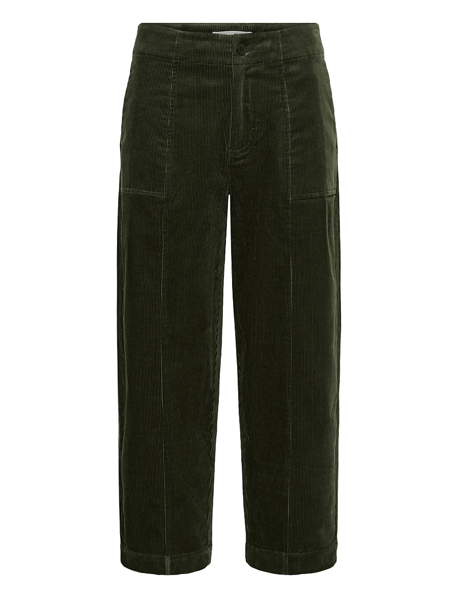 Part Two - NettaPW Pants - laia säärega püksid - beetle - 0