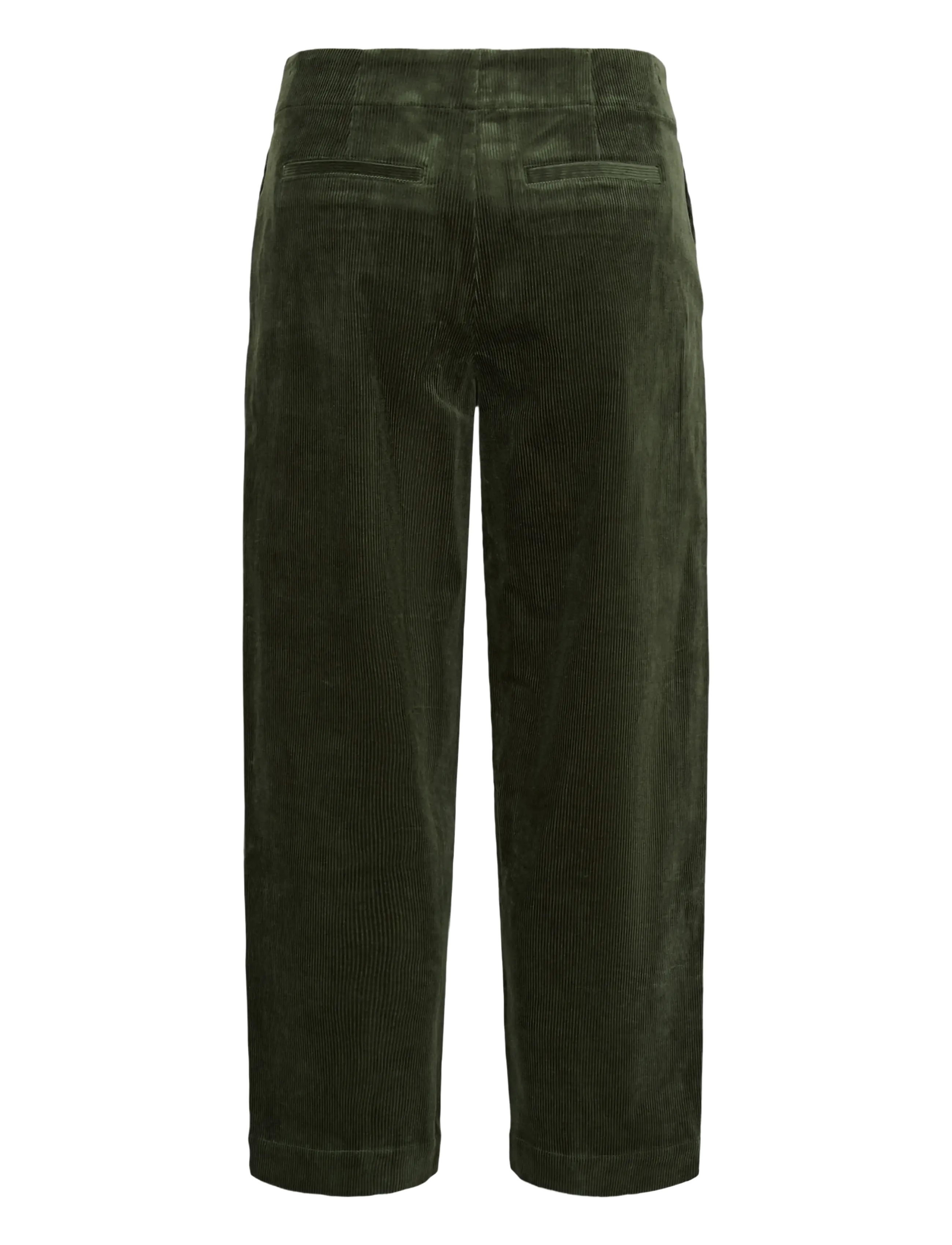 Part Two - NettaPW Pants - laia säärega püksid - beetle - 1