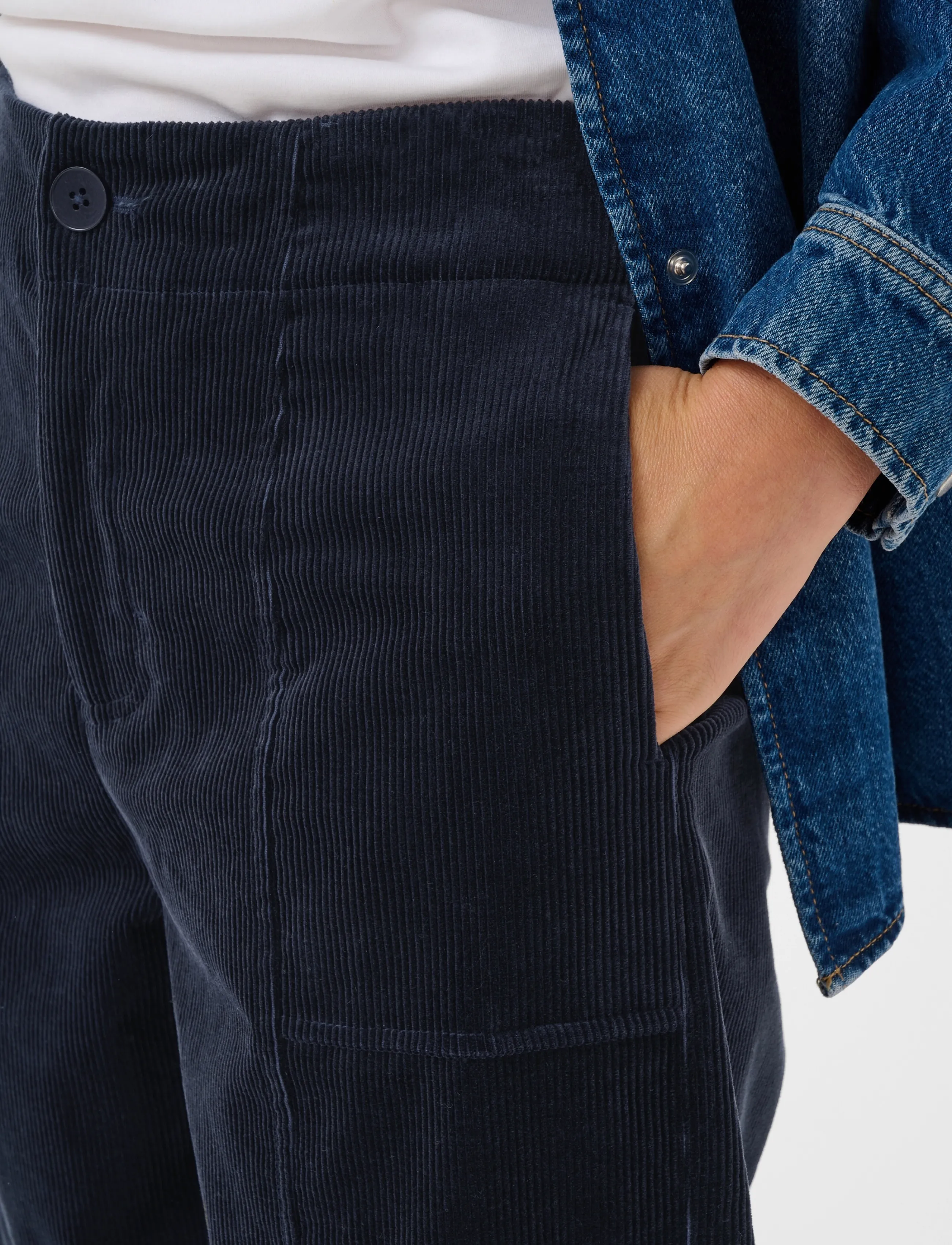 Part Two - NettaPW Pants - laia säärega püksid - dark navy - 4