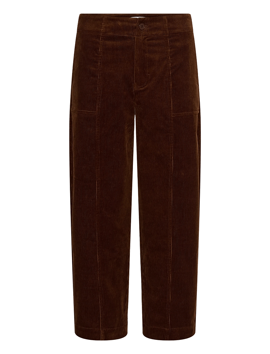 Part Two - NettaPW Pants - hosen mit weitem bein - downtown brown - 0