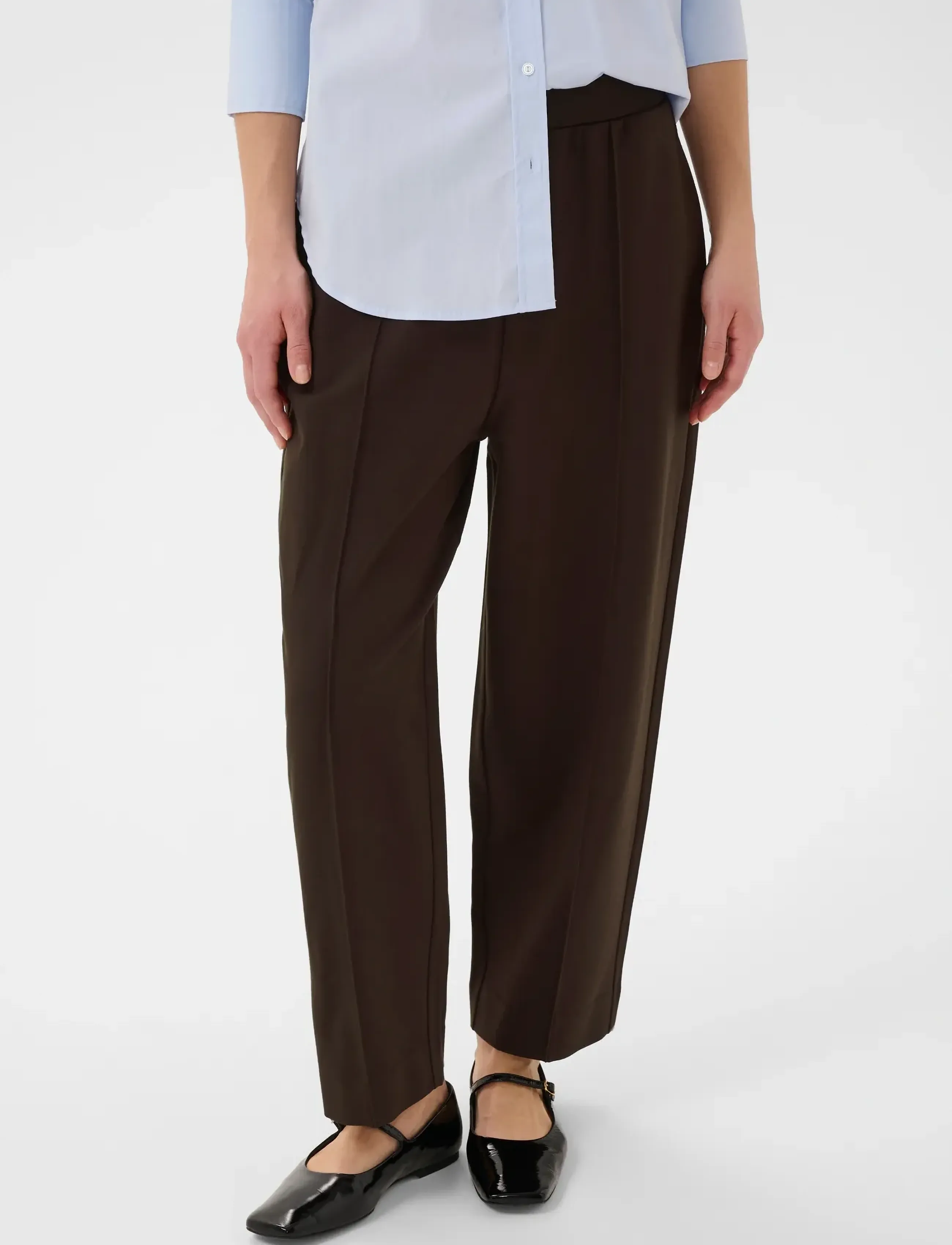 Part Two Colisapw Pa, S, Brown, Trousers > Barrel Trousers, Dame