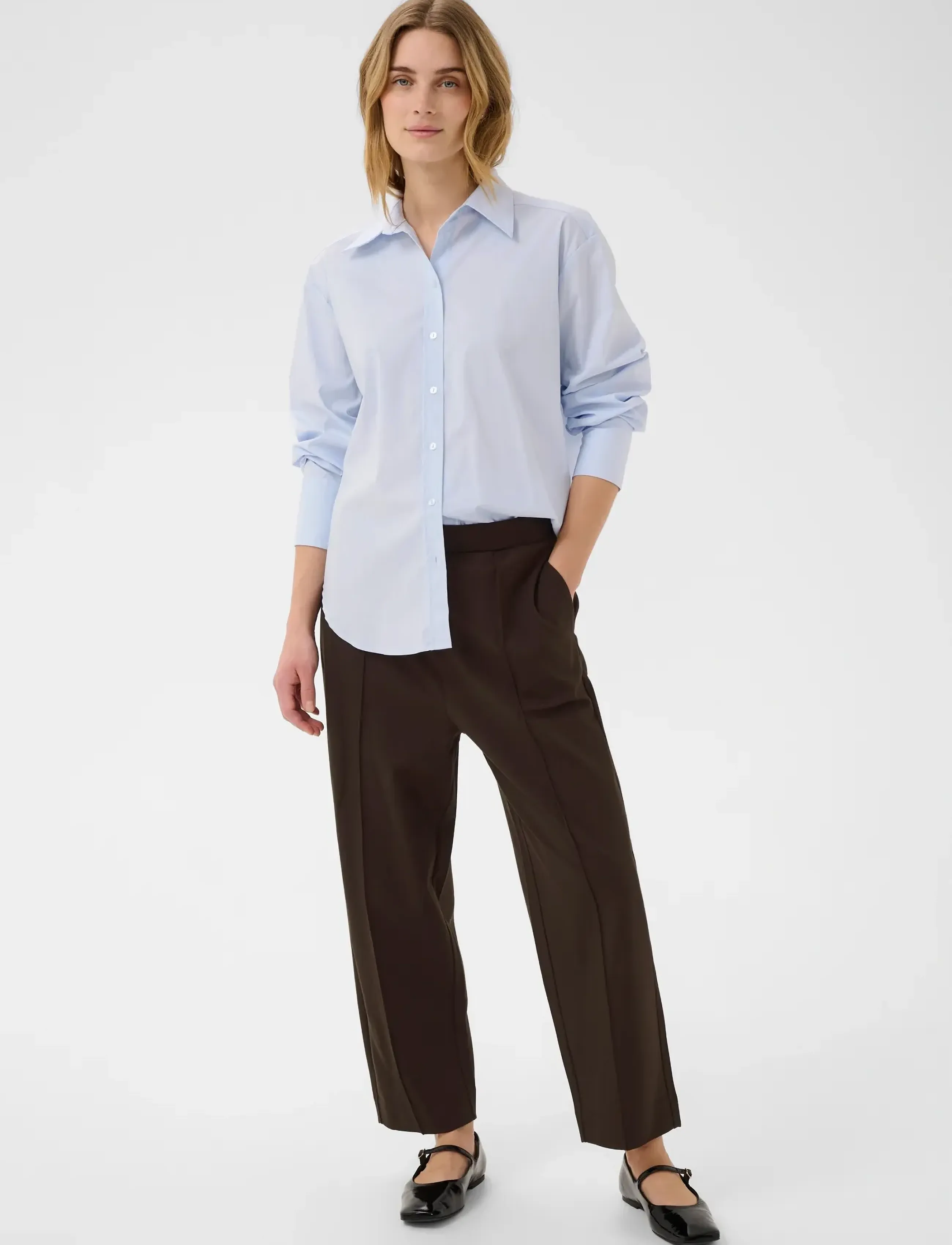 Part Two Colisapw Barrel Jersey Pants kostymbyxor dam – bild 2