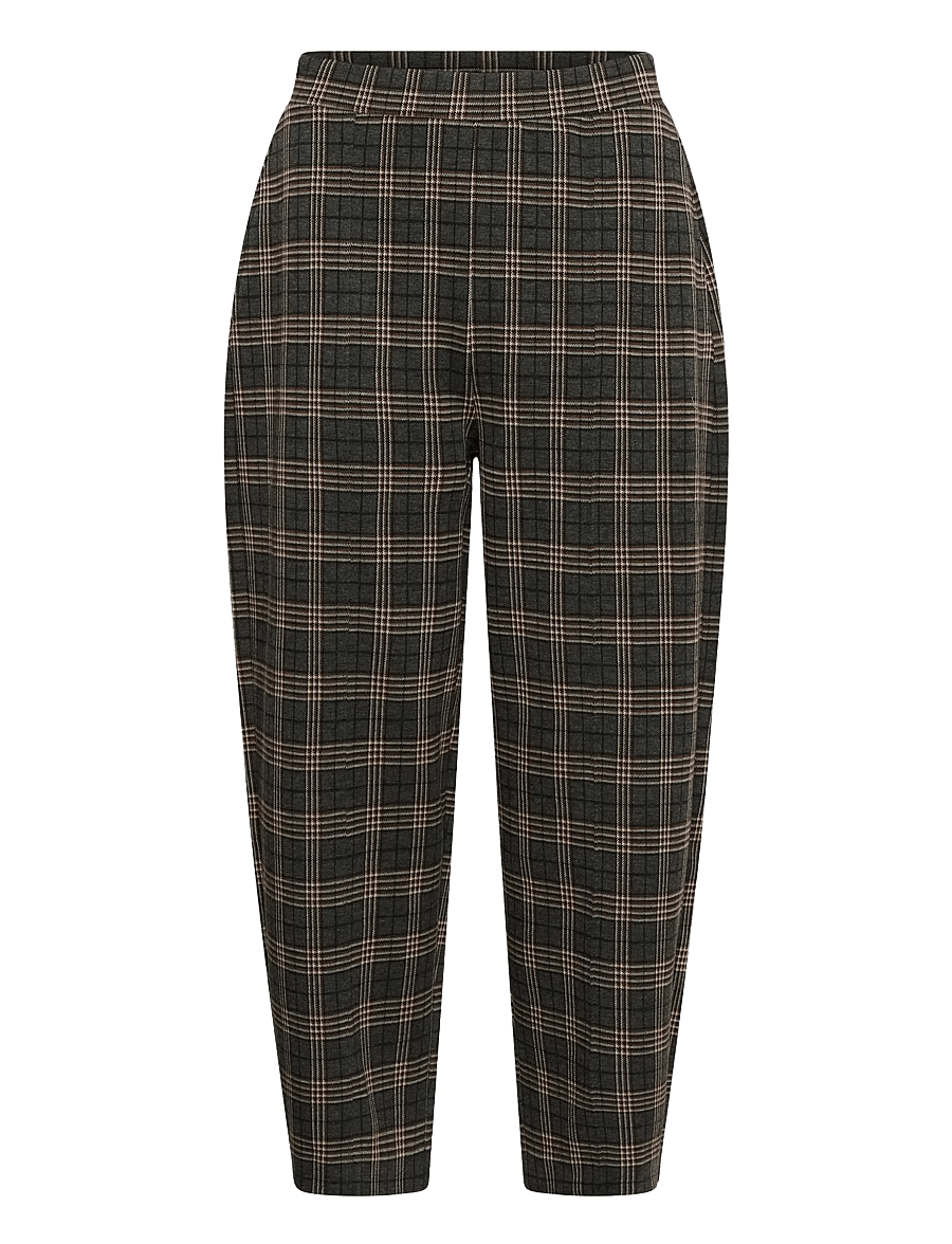 Part Two - ColisaPW Pants - barrel trousers - grey big check - 0